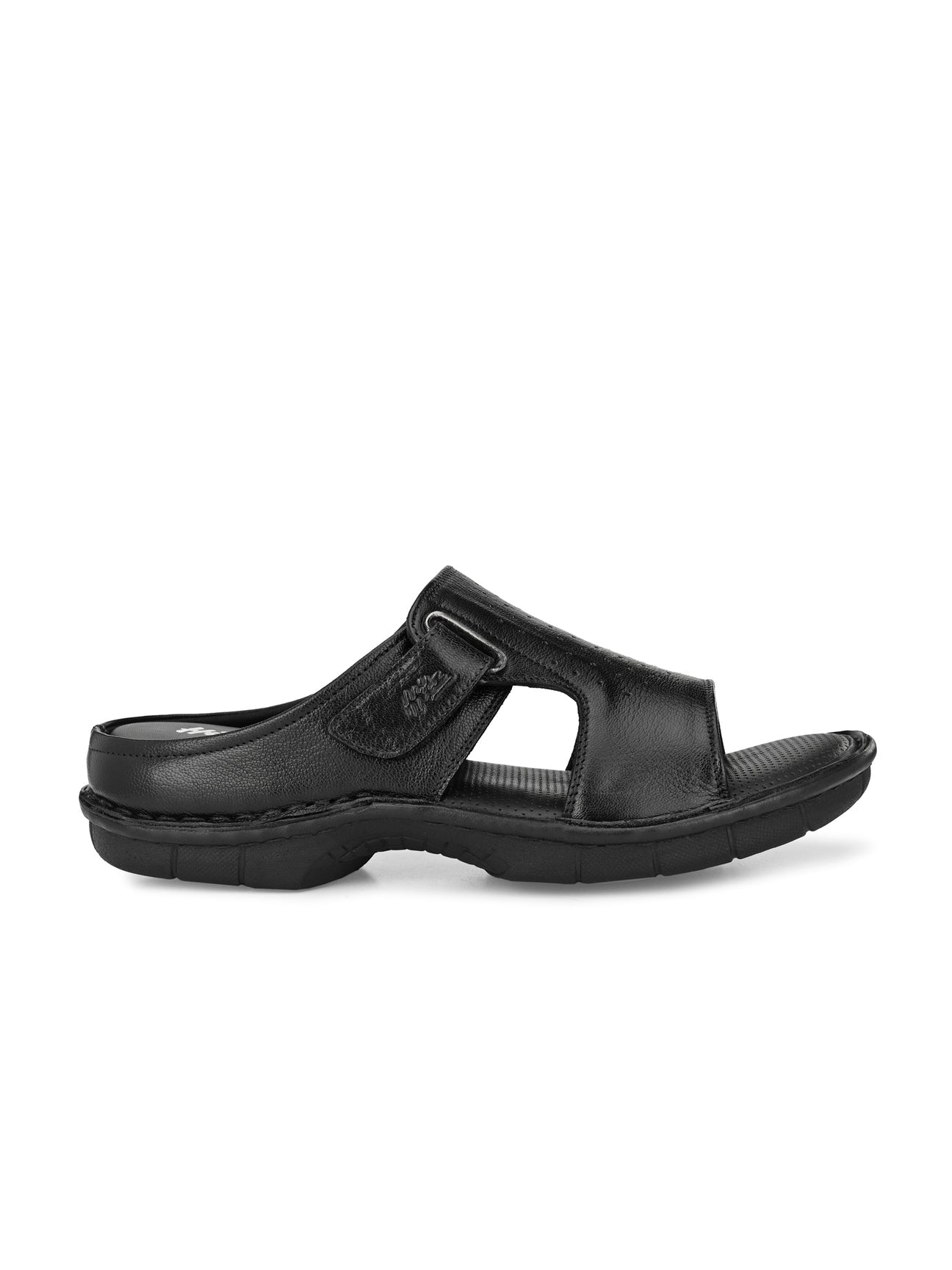 Declan Leather Velcro Cushion Slippers - The Heels India