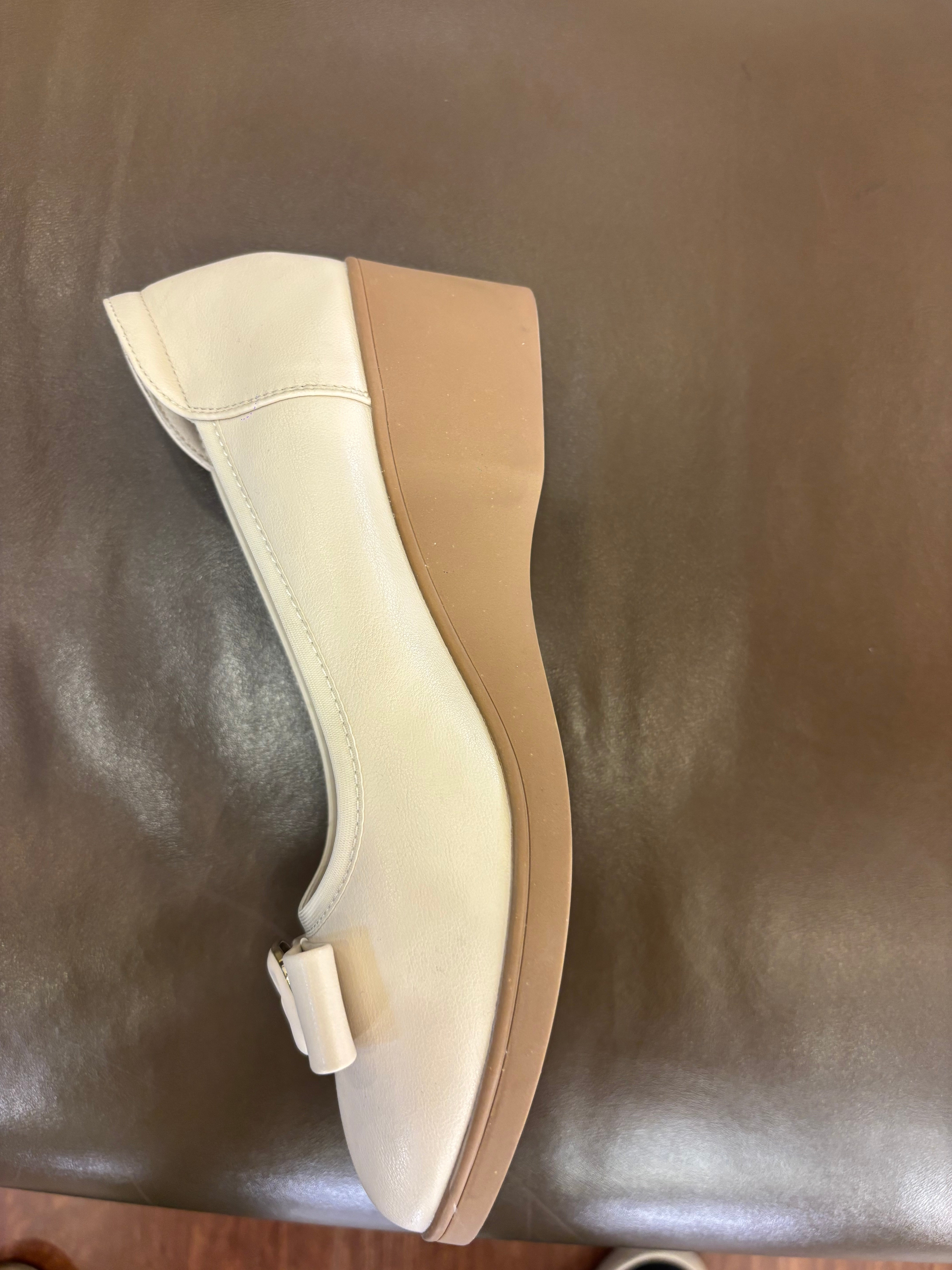 Estrella Premium Leather Wedge Heel Ballerinas
