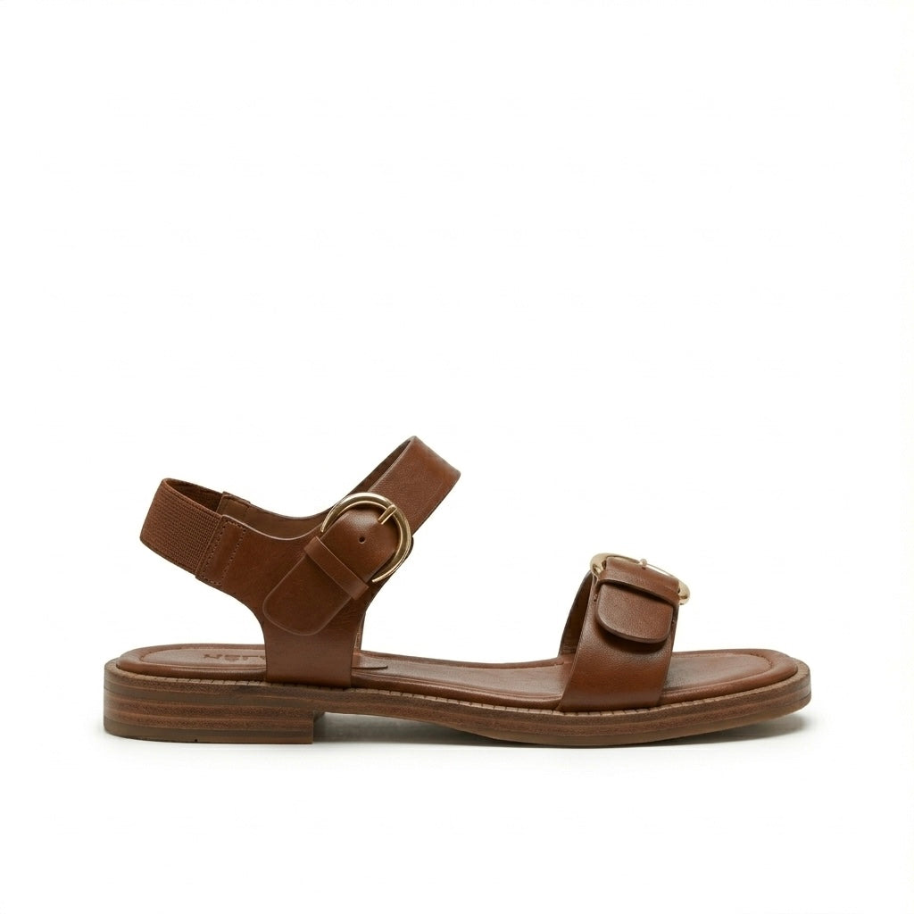 Isla Cushioned Ankle Strap Buckled Sandals