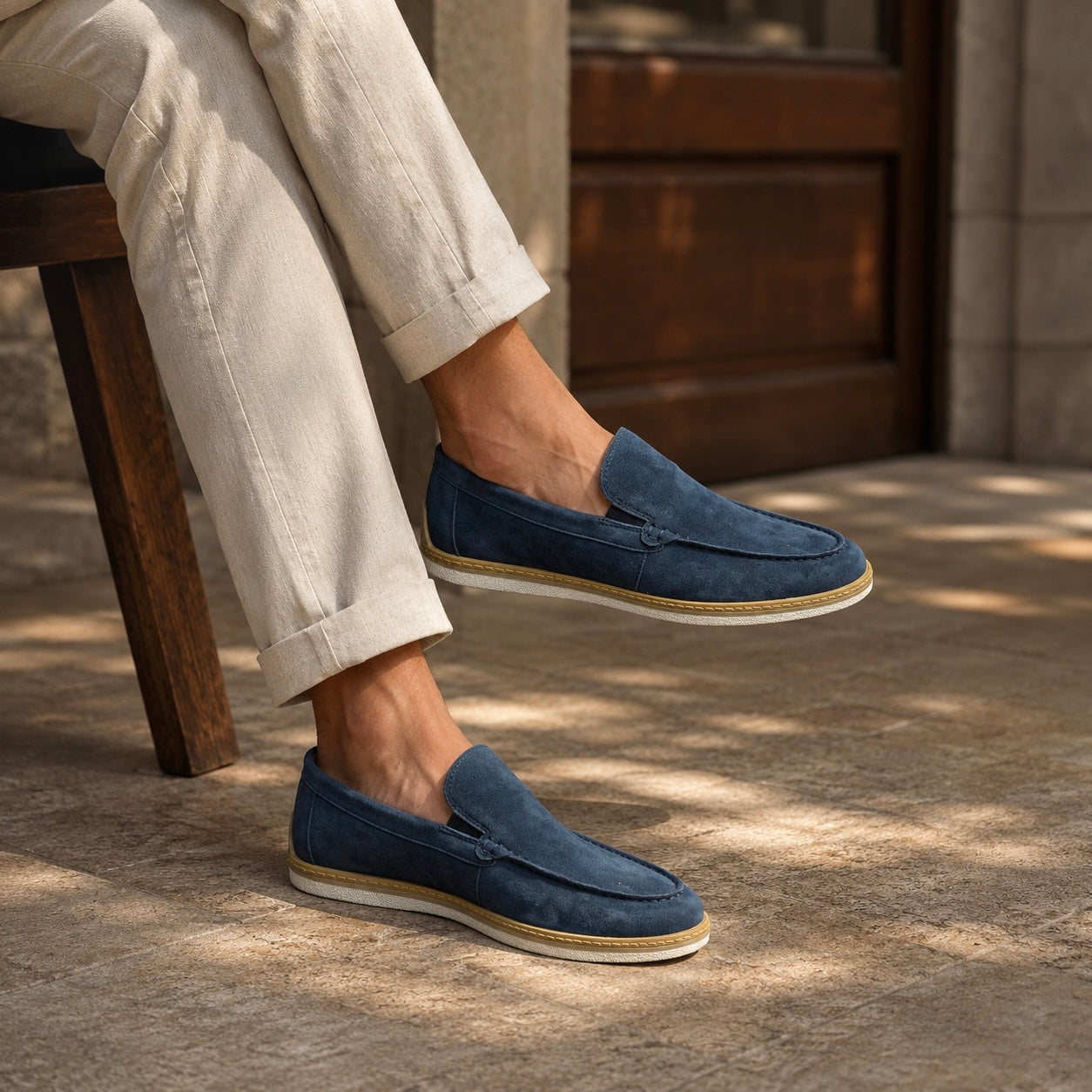 Fernando Premium Suede Leather Slip-On Loafers