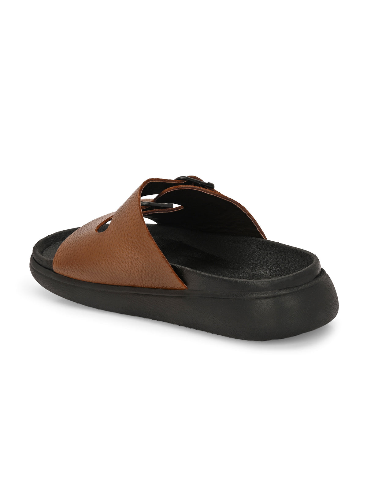 Kai Double Strap Leather Sliders