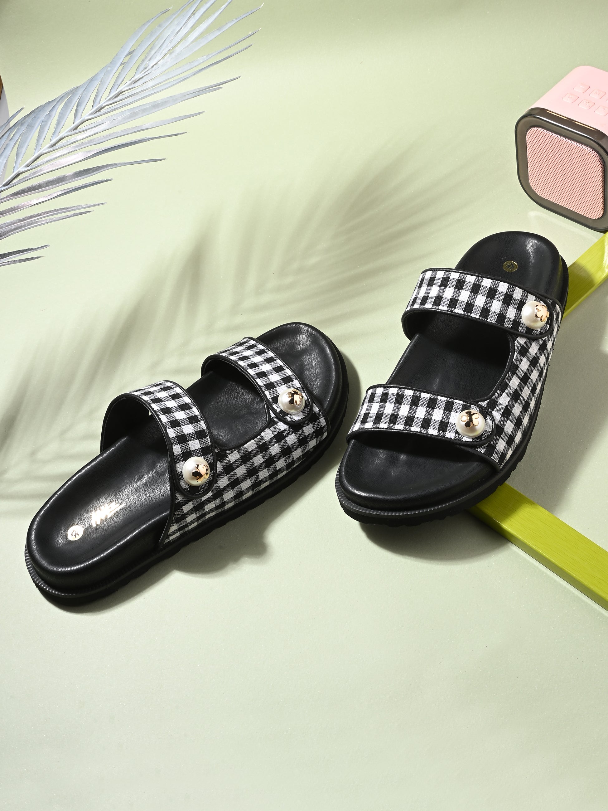 Athena Pipin Strappy Sliders