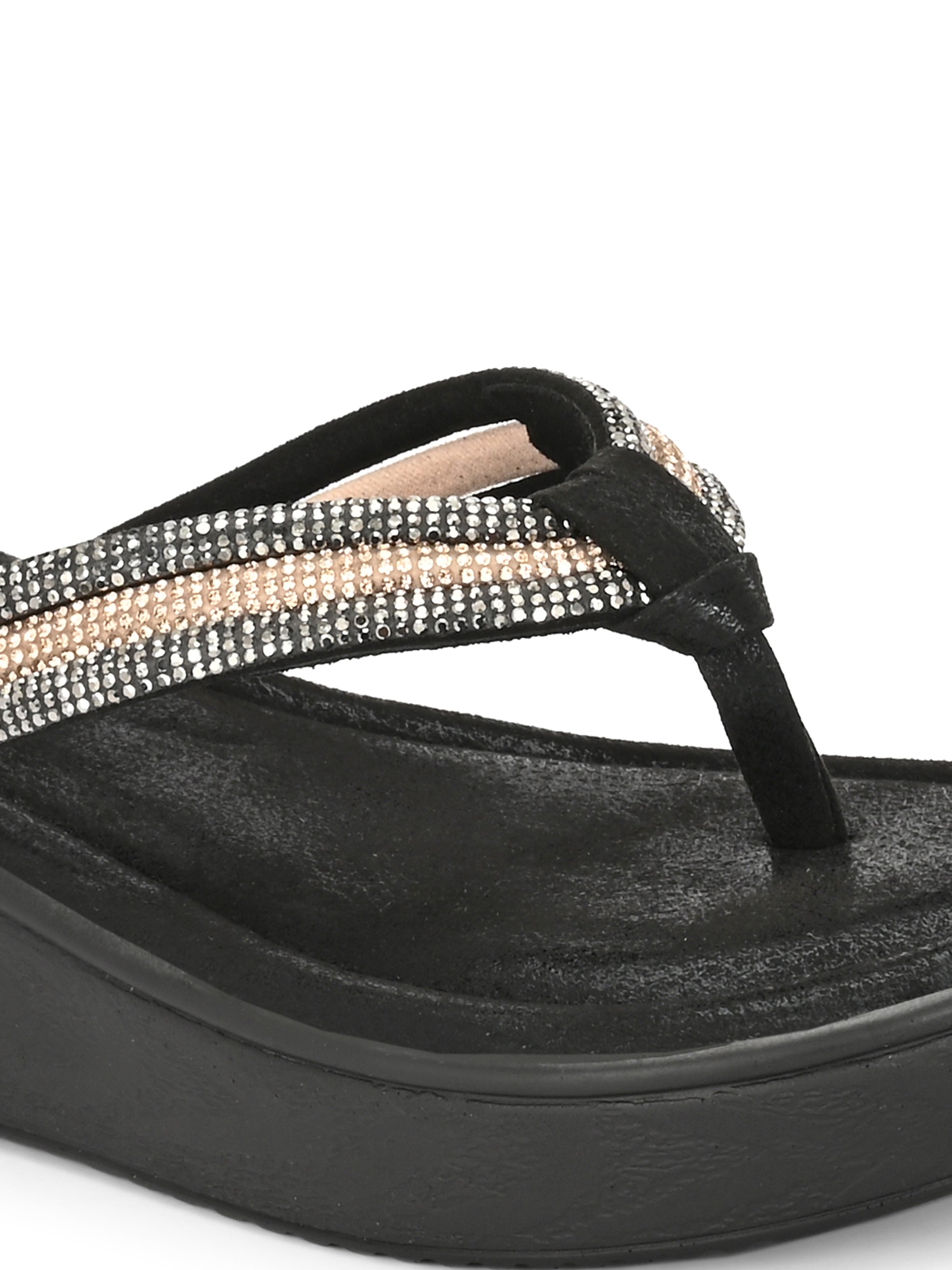 Creselle Bling Wedge Slippers