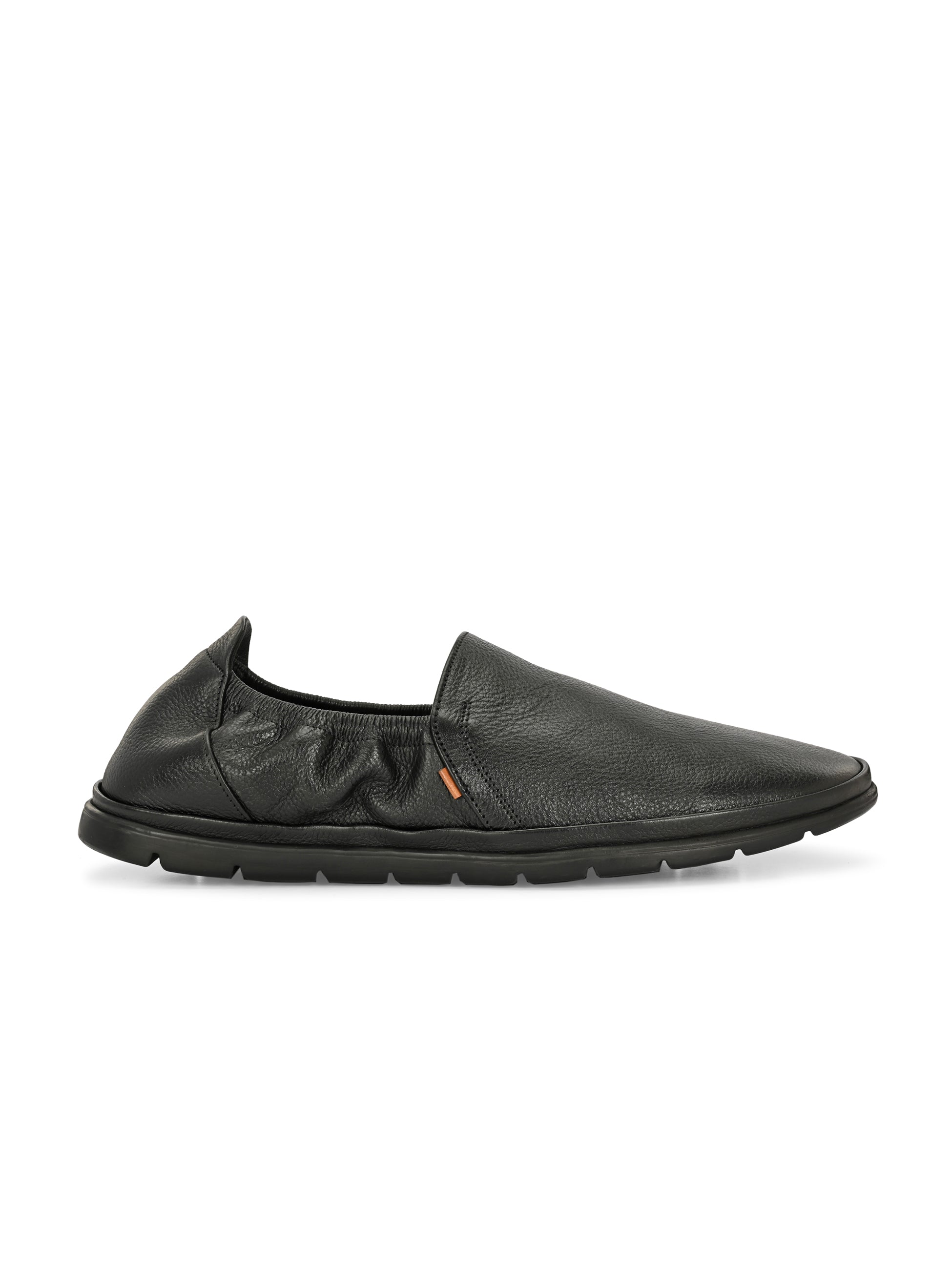 Urban Leather Back Elastic Slip Ons