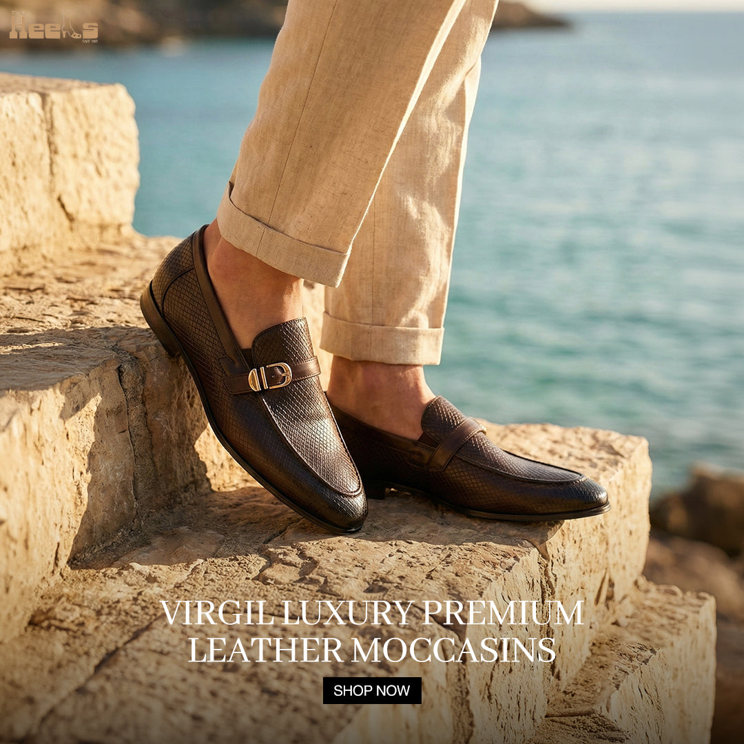 Virgil Luxury Premium Leather Moccasins - The Heels India