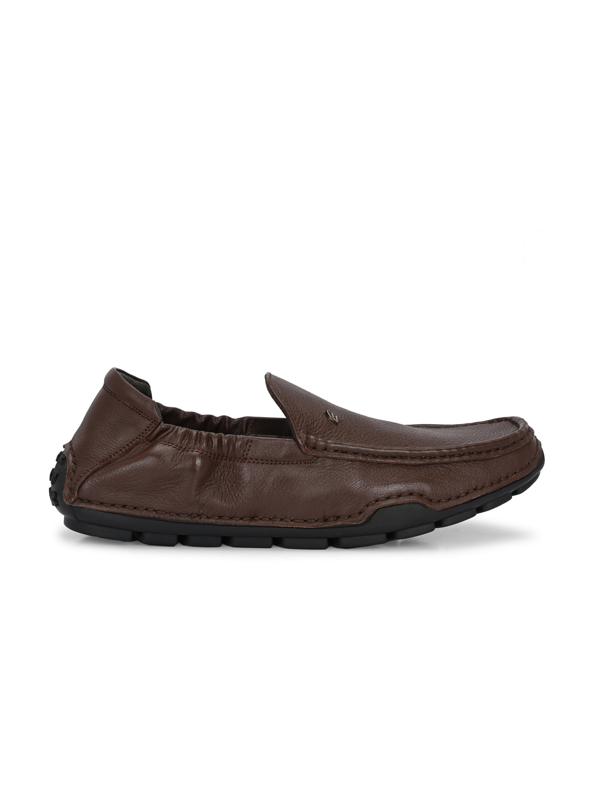 Clyde Leather Back Elastic Cushioned Loafers - The Heels India