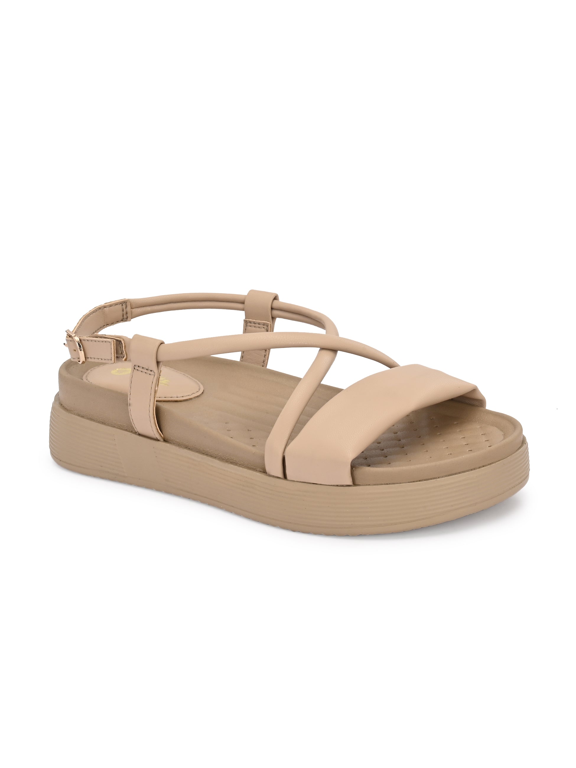 Roxy Back Elastic Wedge Sandals