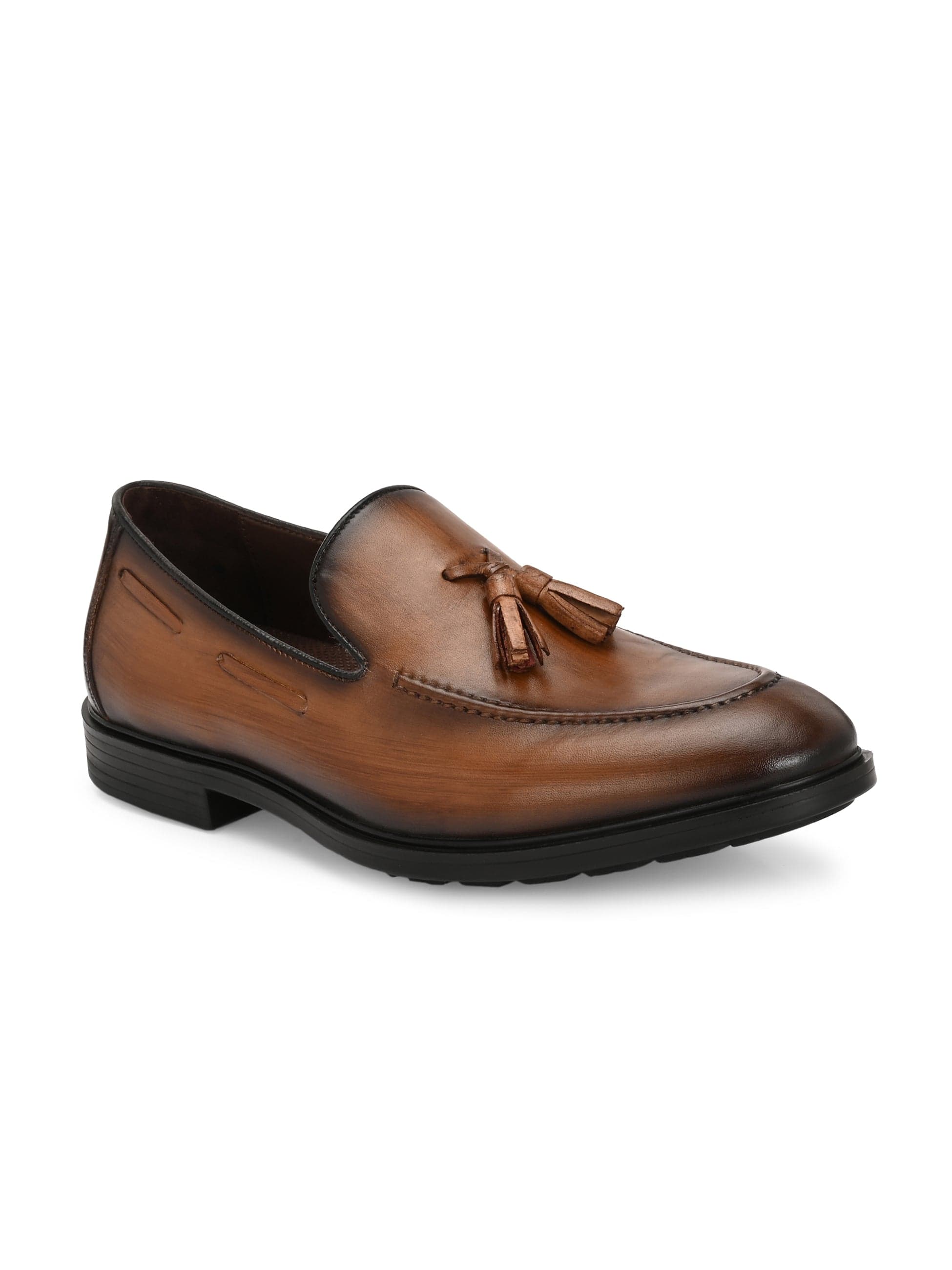 Enzo Tassel Leather Loafers