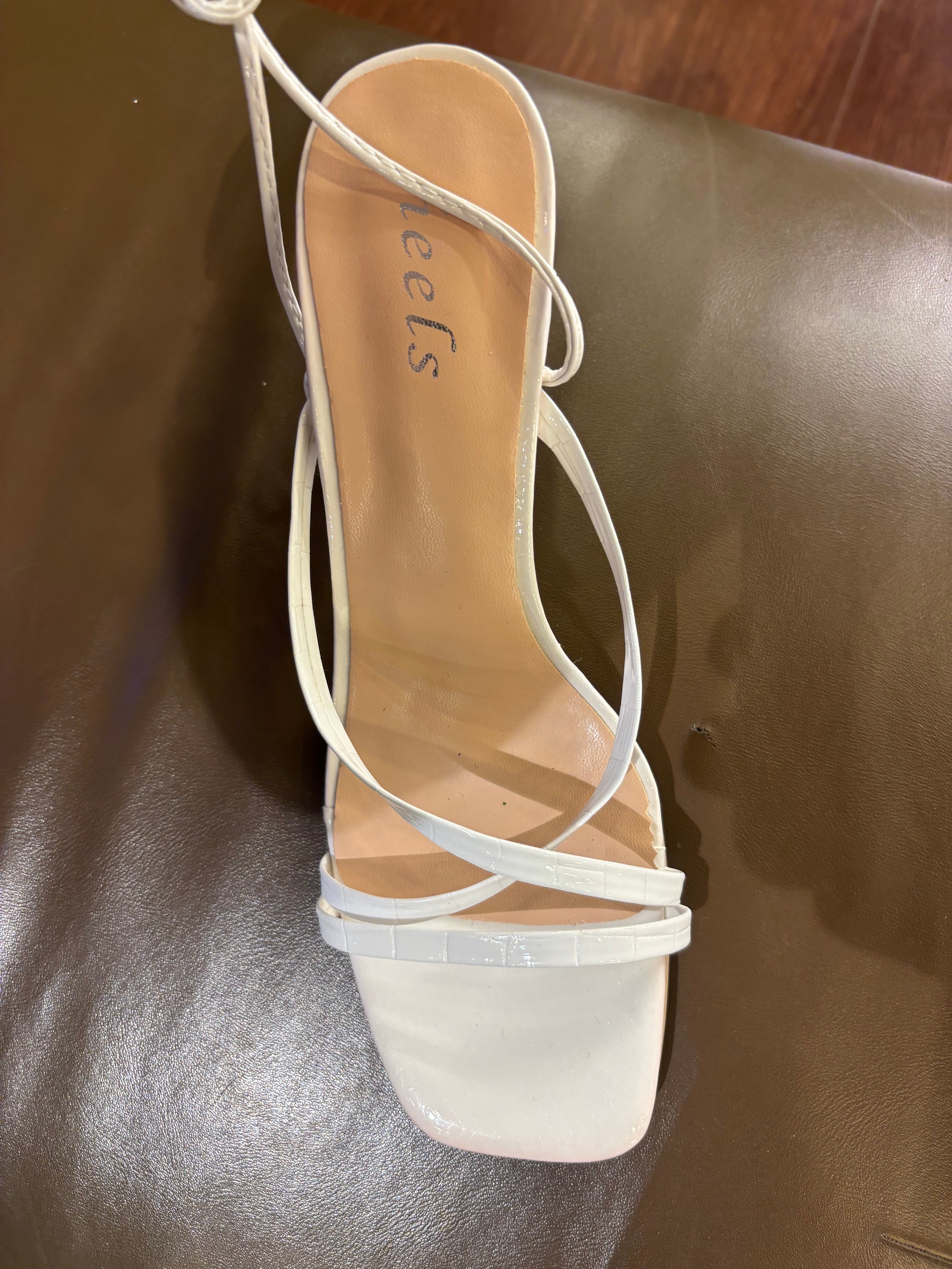 Lydia Tie Up Transparent Pencil Heels