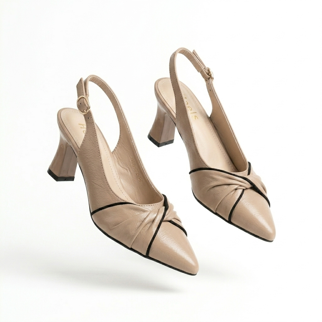 Alba Swirl Slingback Pumps - The Heels India