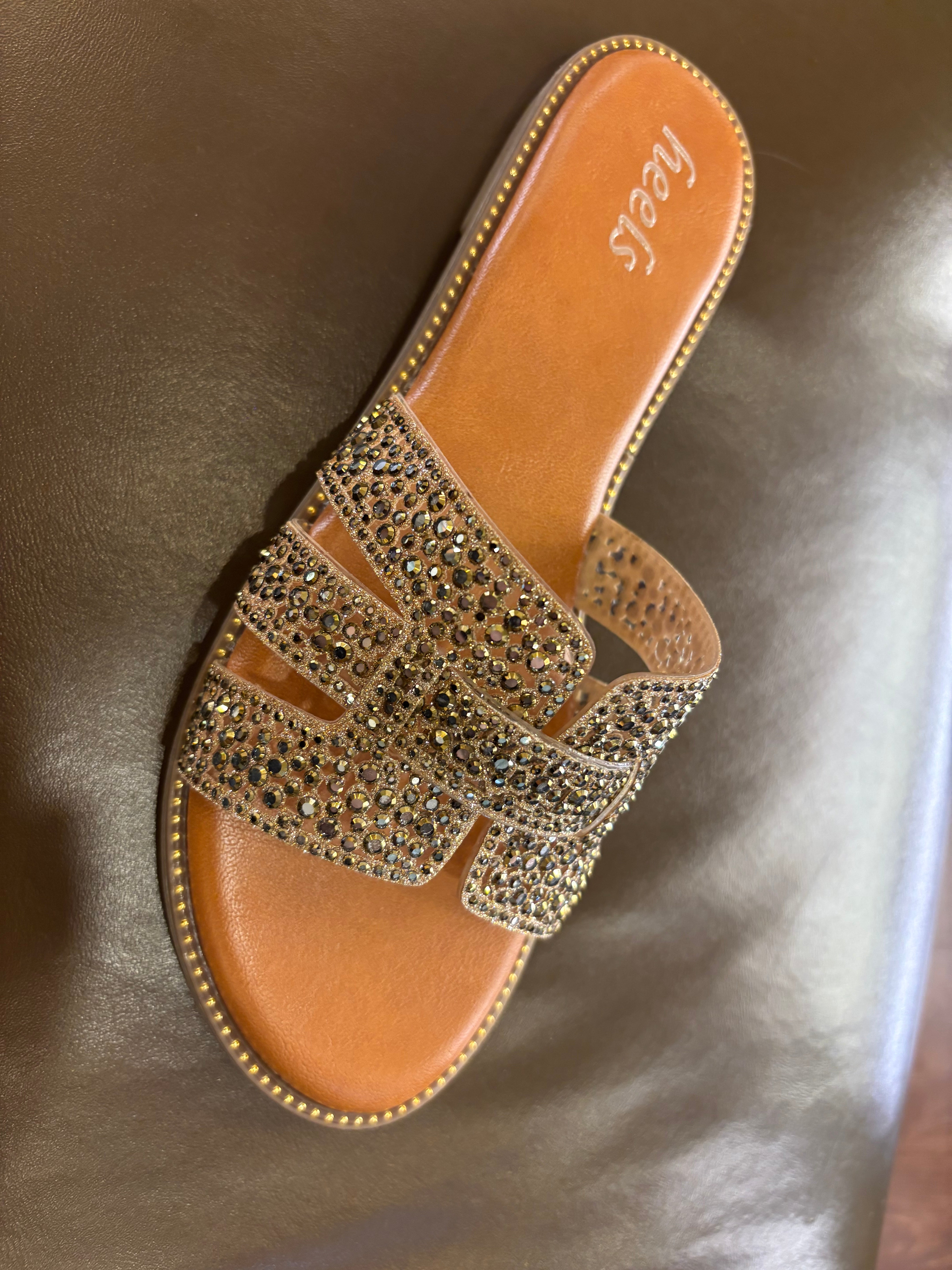Frosta Bling Cushioned Sliders