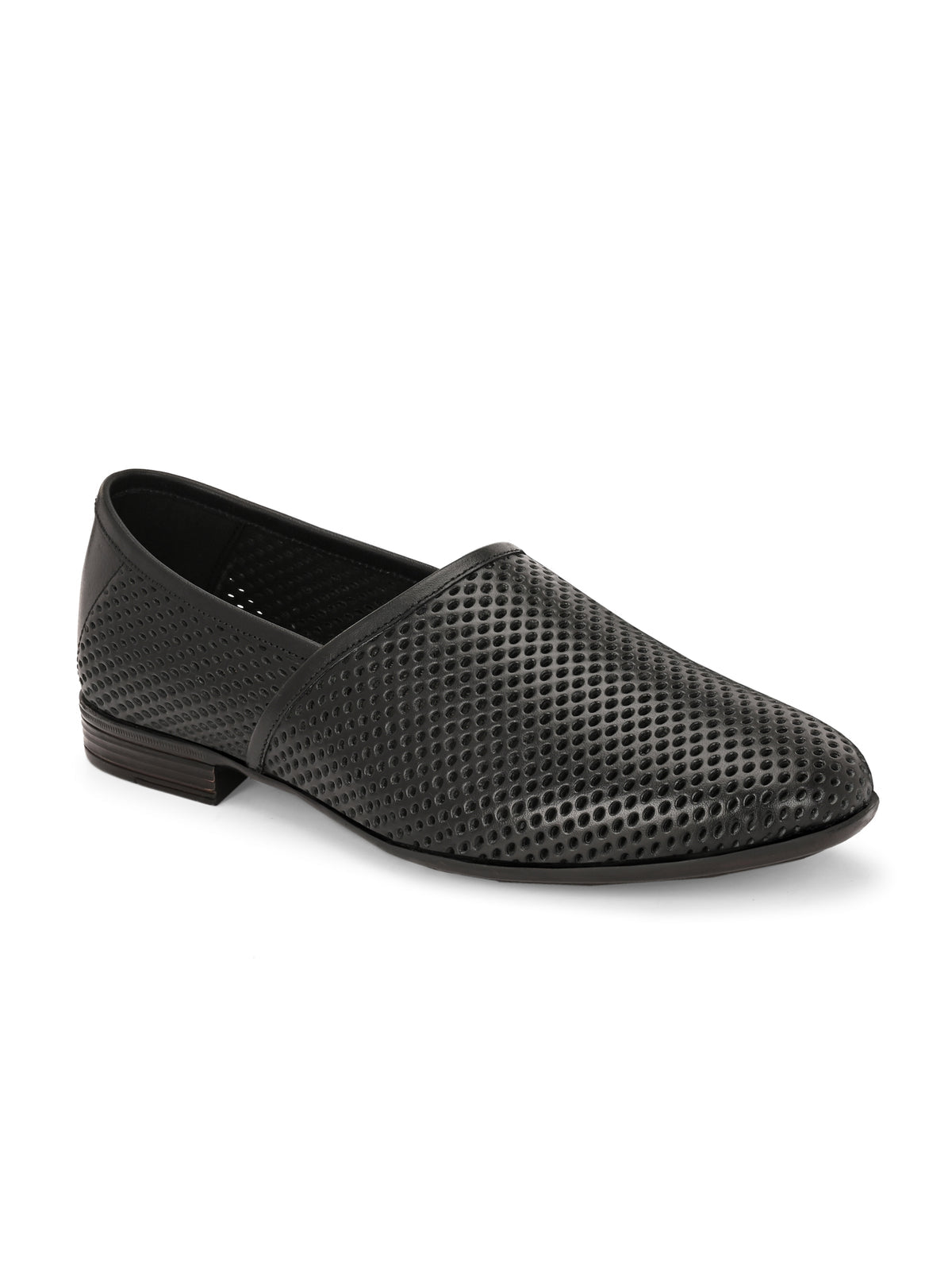 Danza Perforated Leather Slip ons