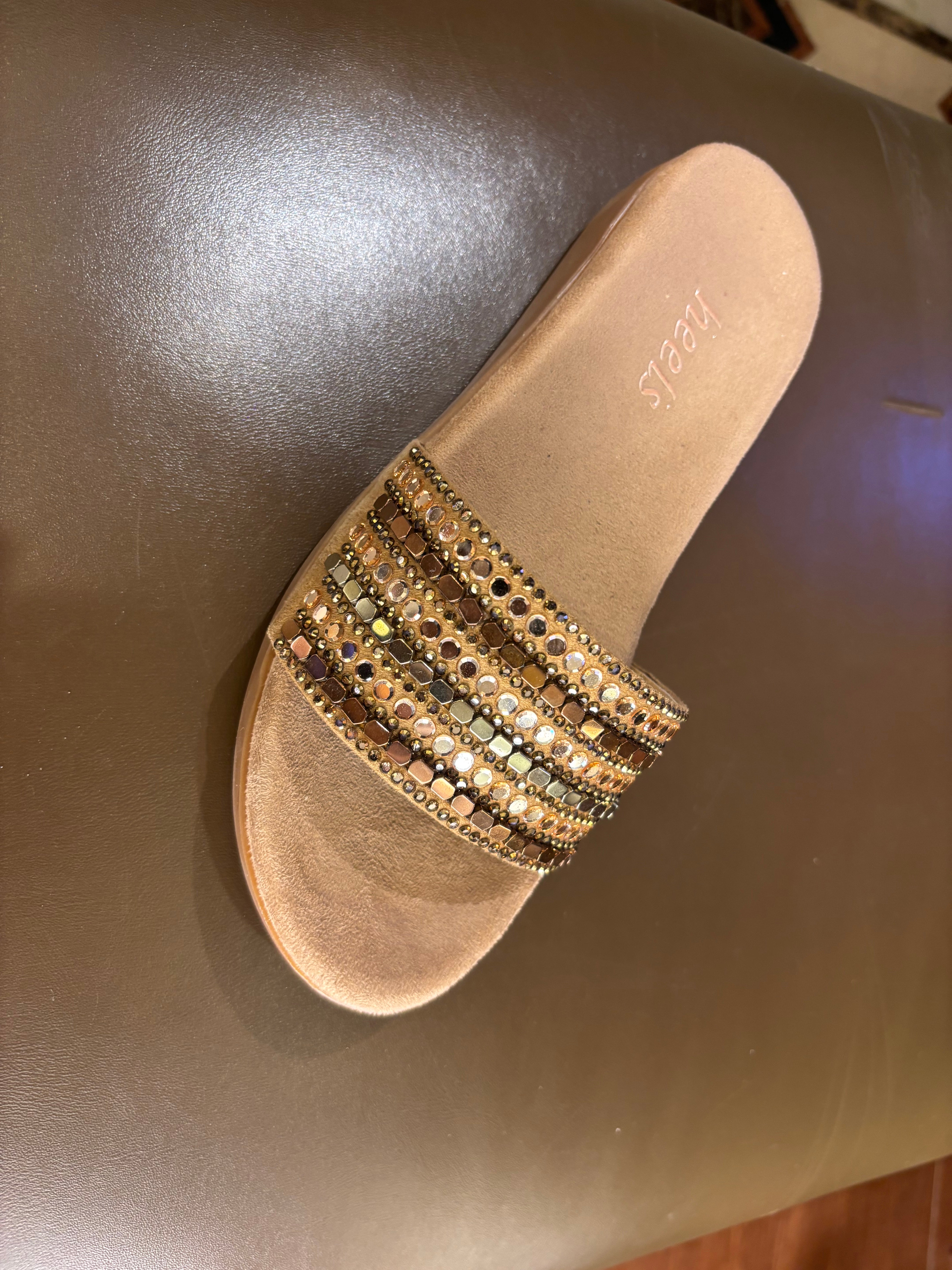 Norelle Cushioned Embellished Comfort Ethnic Sliders