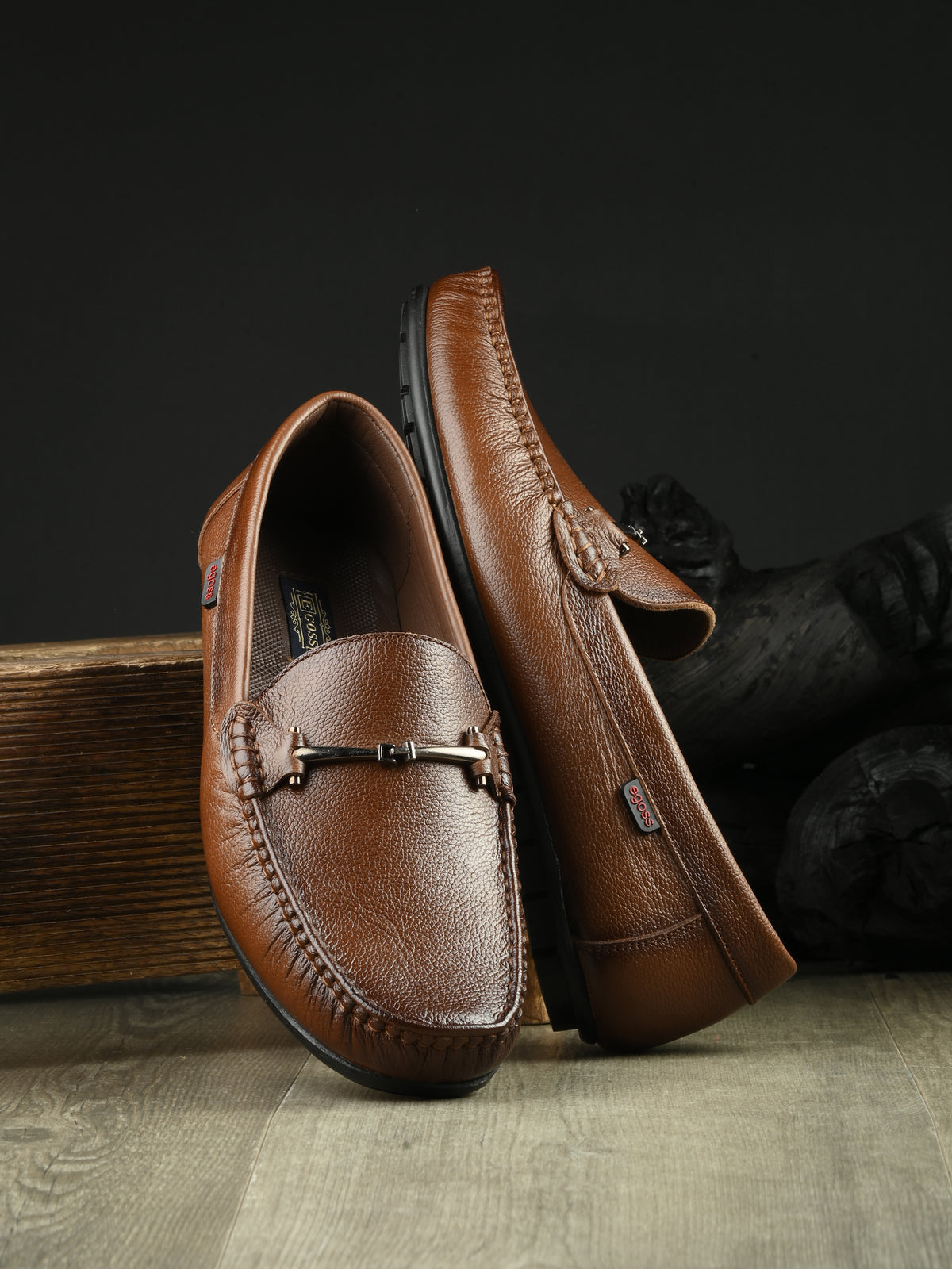James Cushioned Leather Loafers - The Heels India
