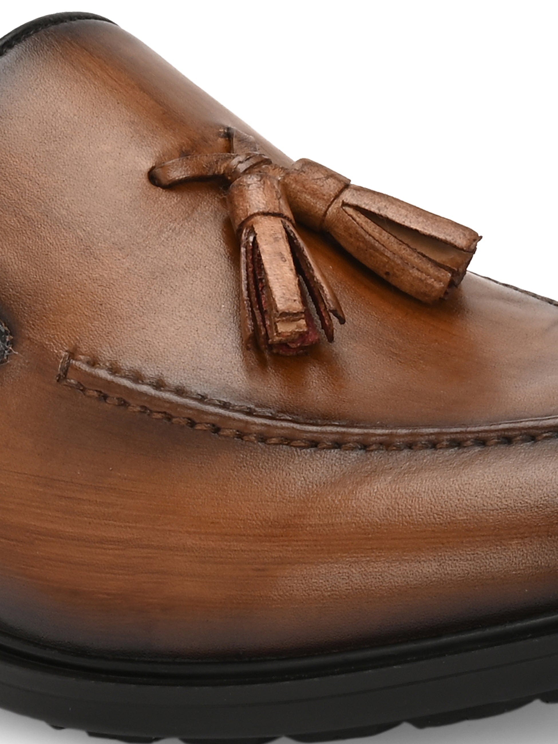 Enzo Tassel Leather Loafers