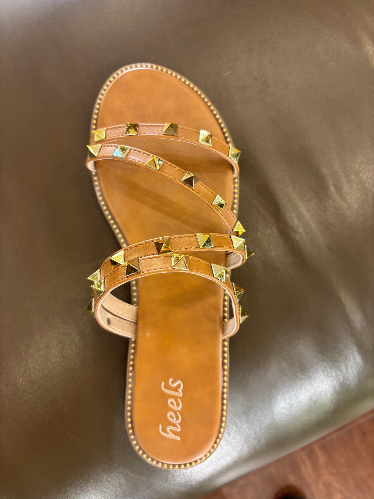 Sasha Cross Studded Sliders