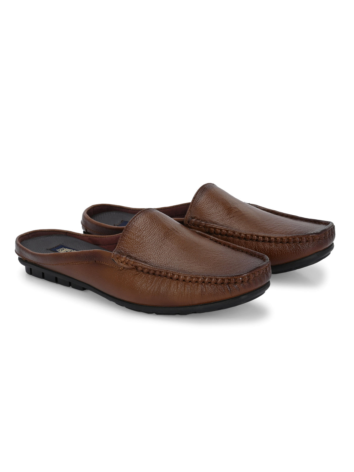 Flint Leather Casual Slip-On Mules