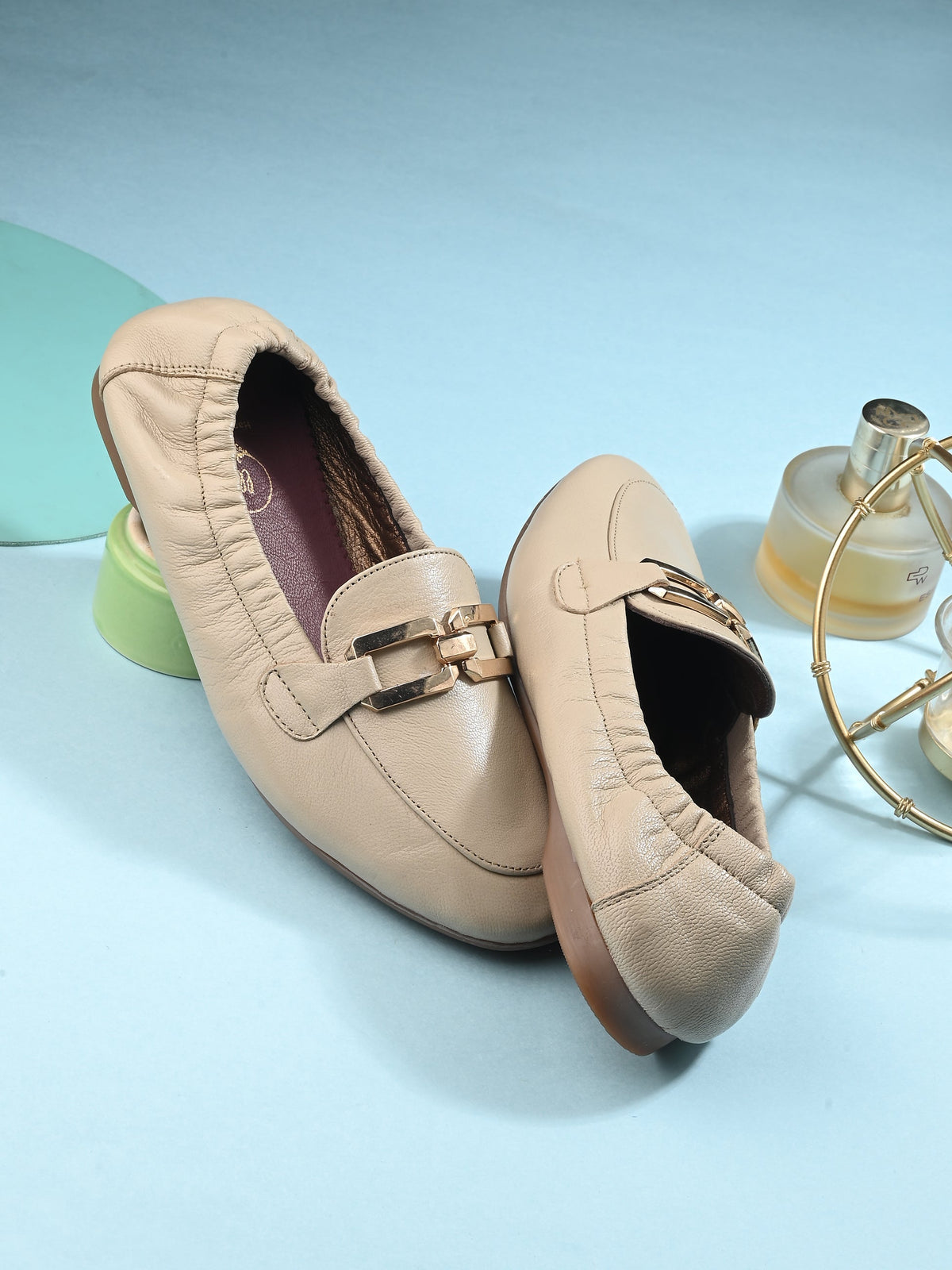 Athena Leather Ballerinas