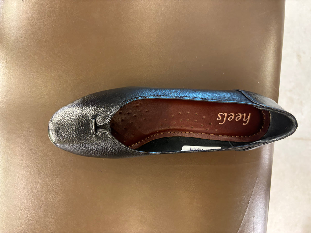 Kylie Leather Everyday Wedge Ballerinas