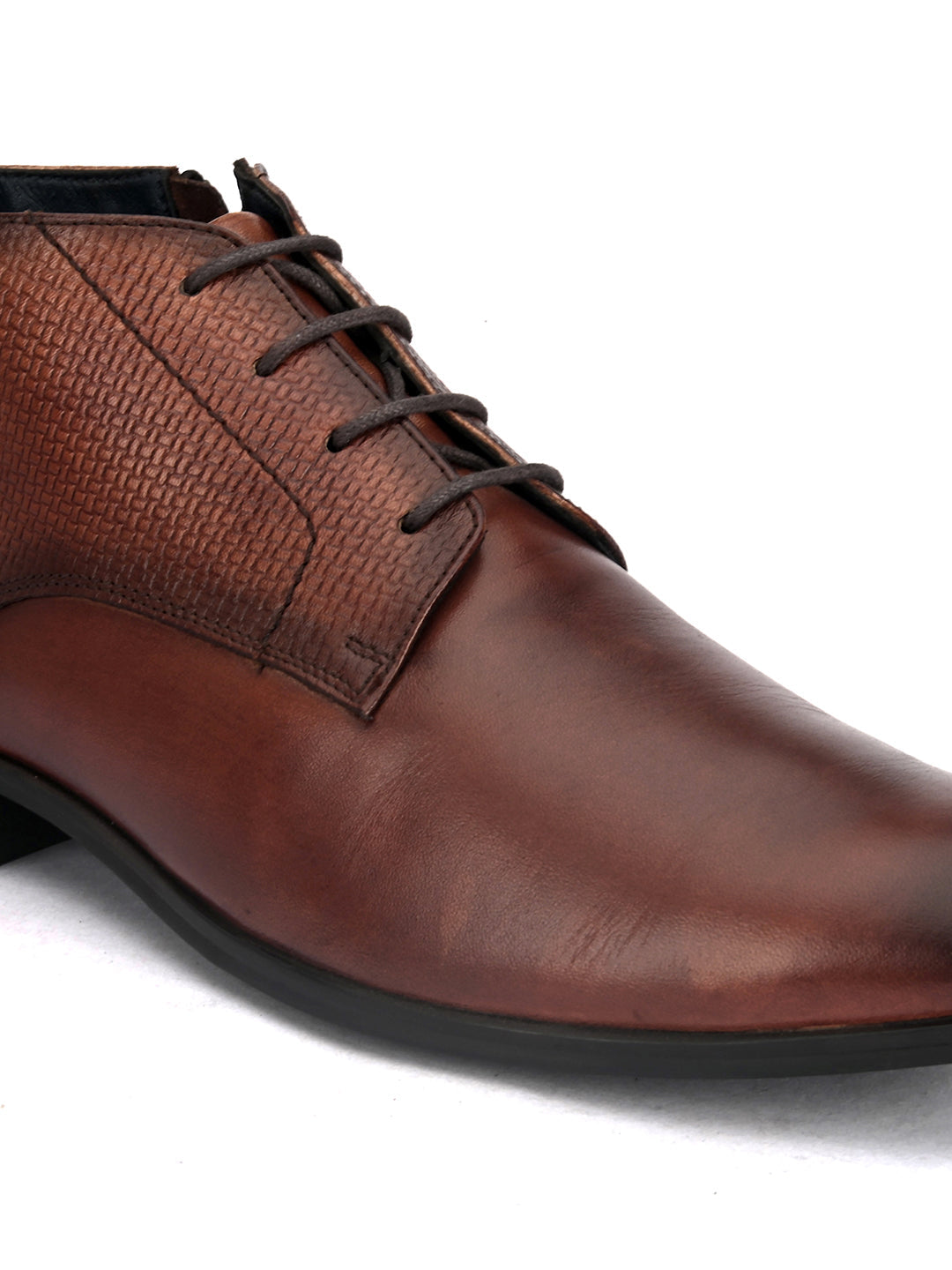 Fernandez Leather Side Zip Formal Chukka Boots