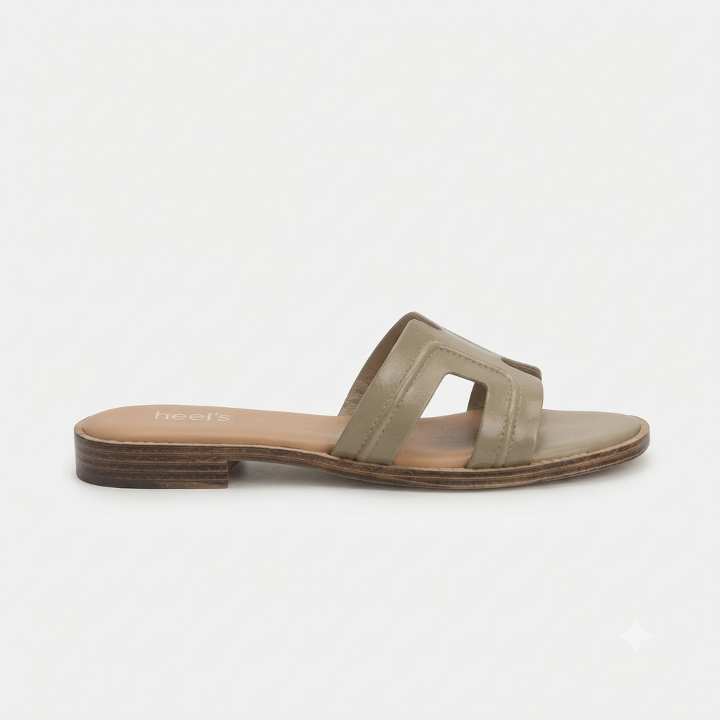 Nysa Cushioned Mid Heel Sliders