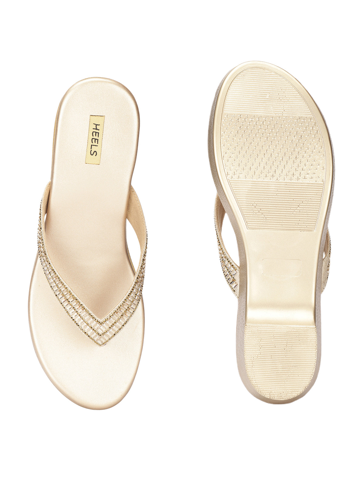 Seapha V Strap Wedge Heels