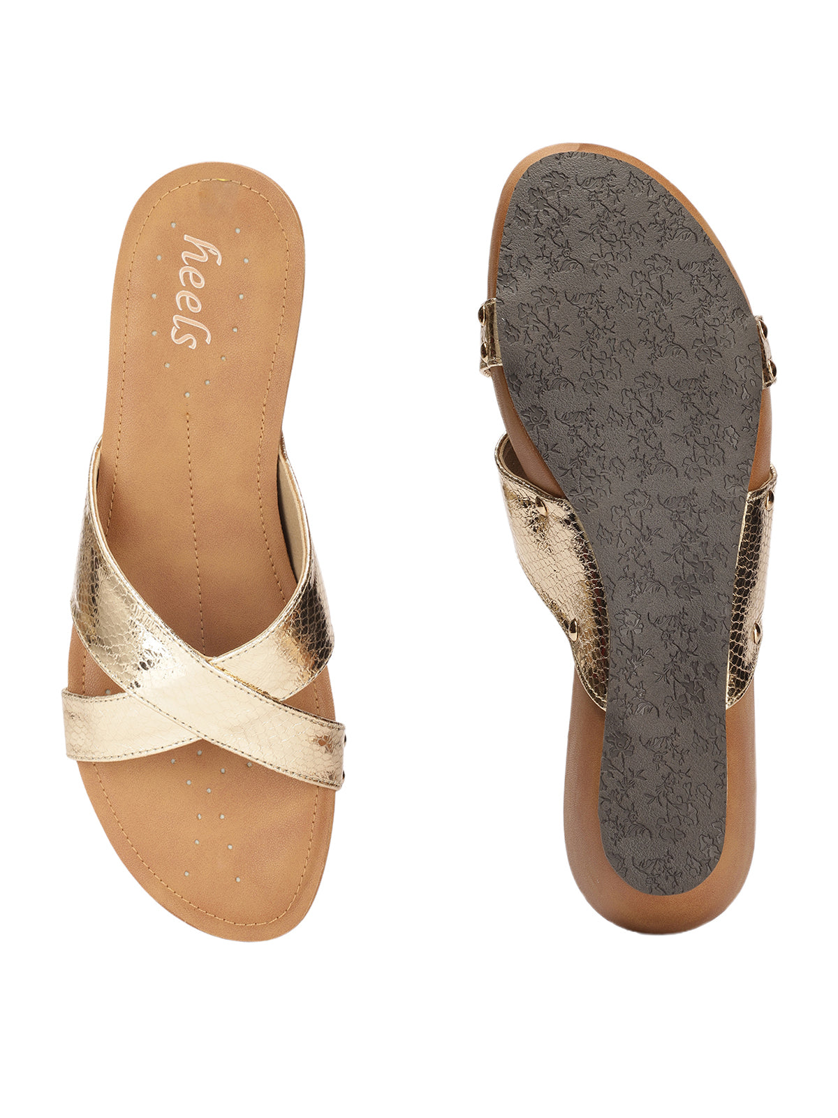 Zeeba Cushioned Cross Slippers - The Heels India