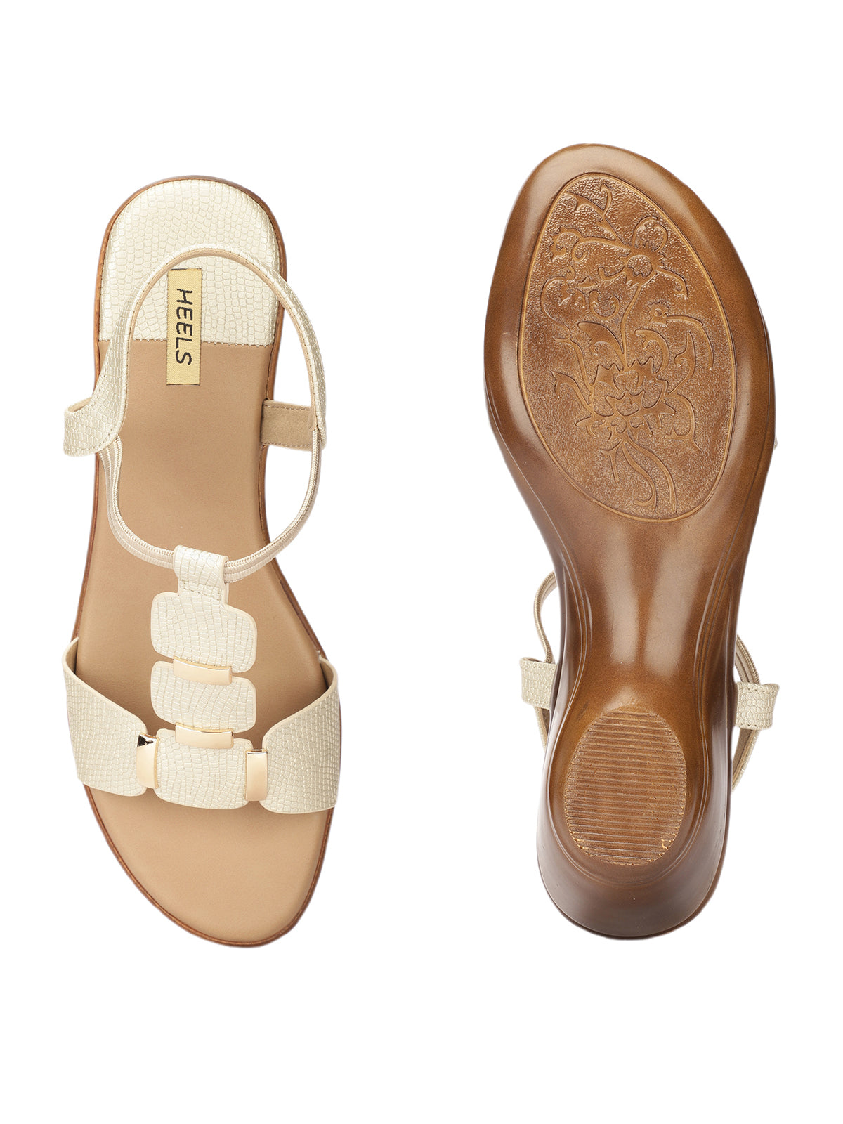 Clarionne Elastic Wedge Heel Sandals - The Heels India