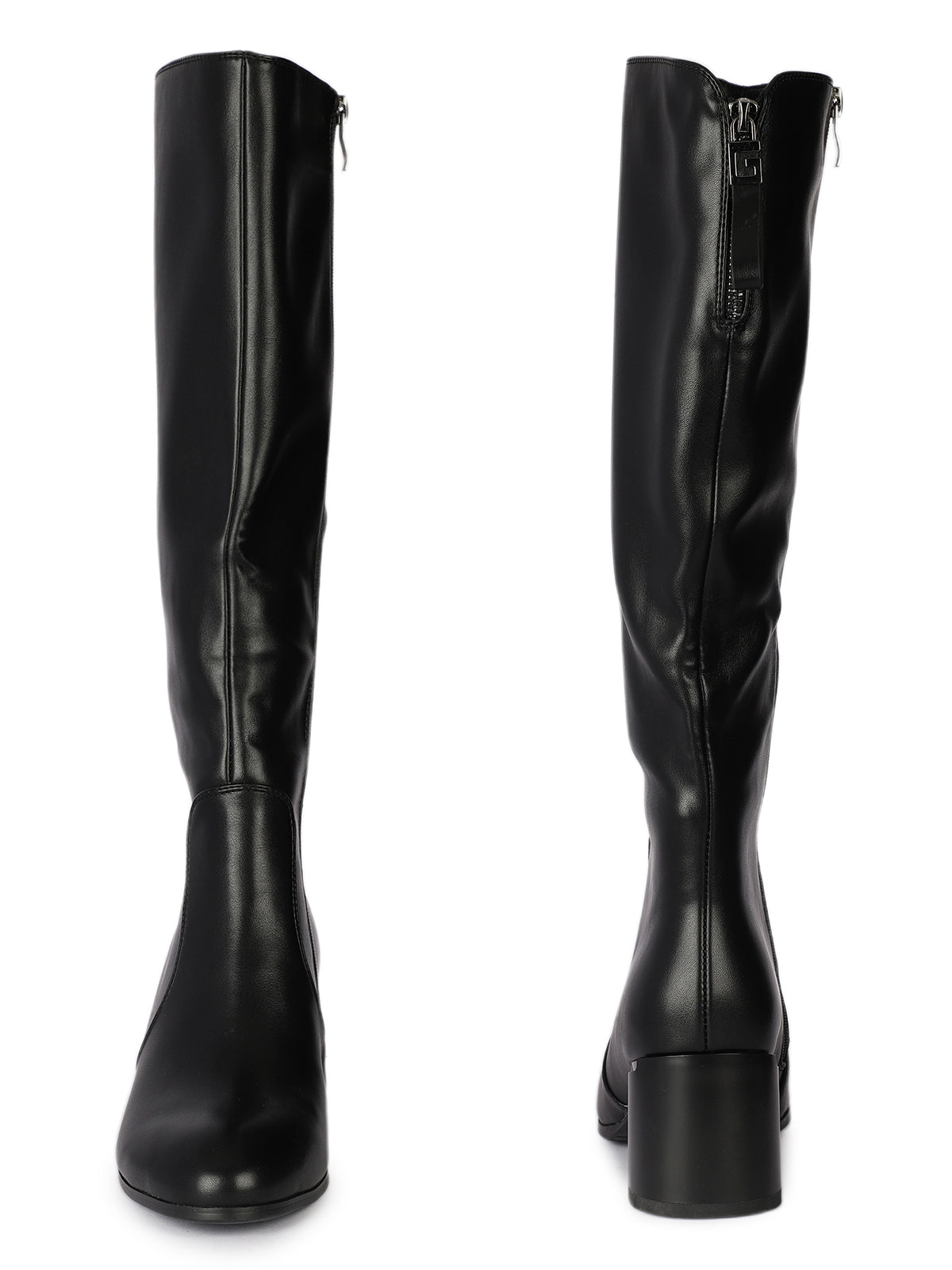 Valentina Atelier Premium Thigh High Boots with Block Heels