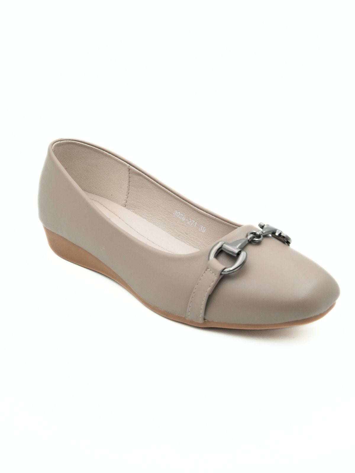 Livia Buckled Flat Ballerinas