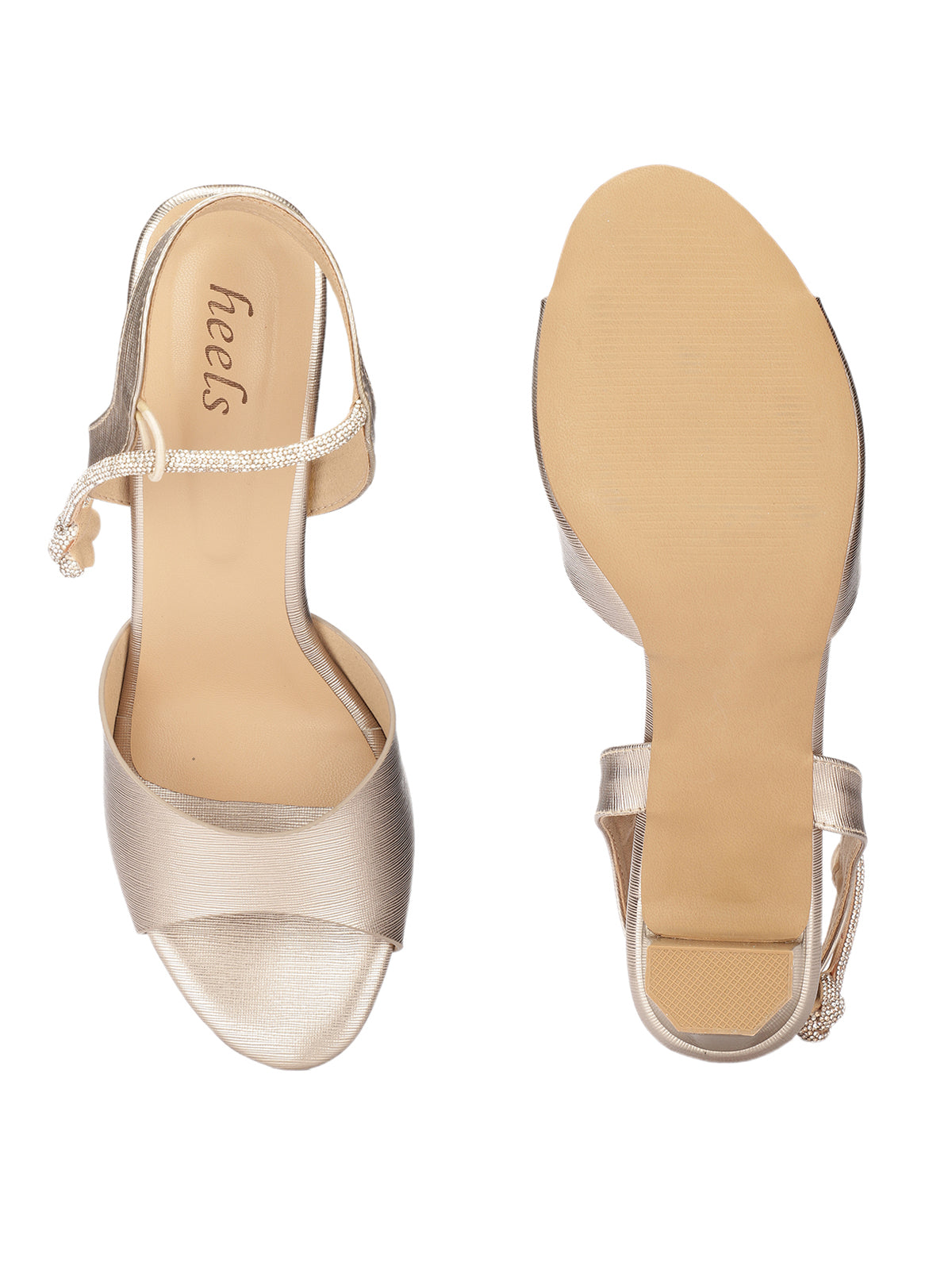 Zanetti Block Heel Peep Toe Sandals