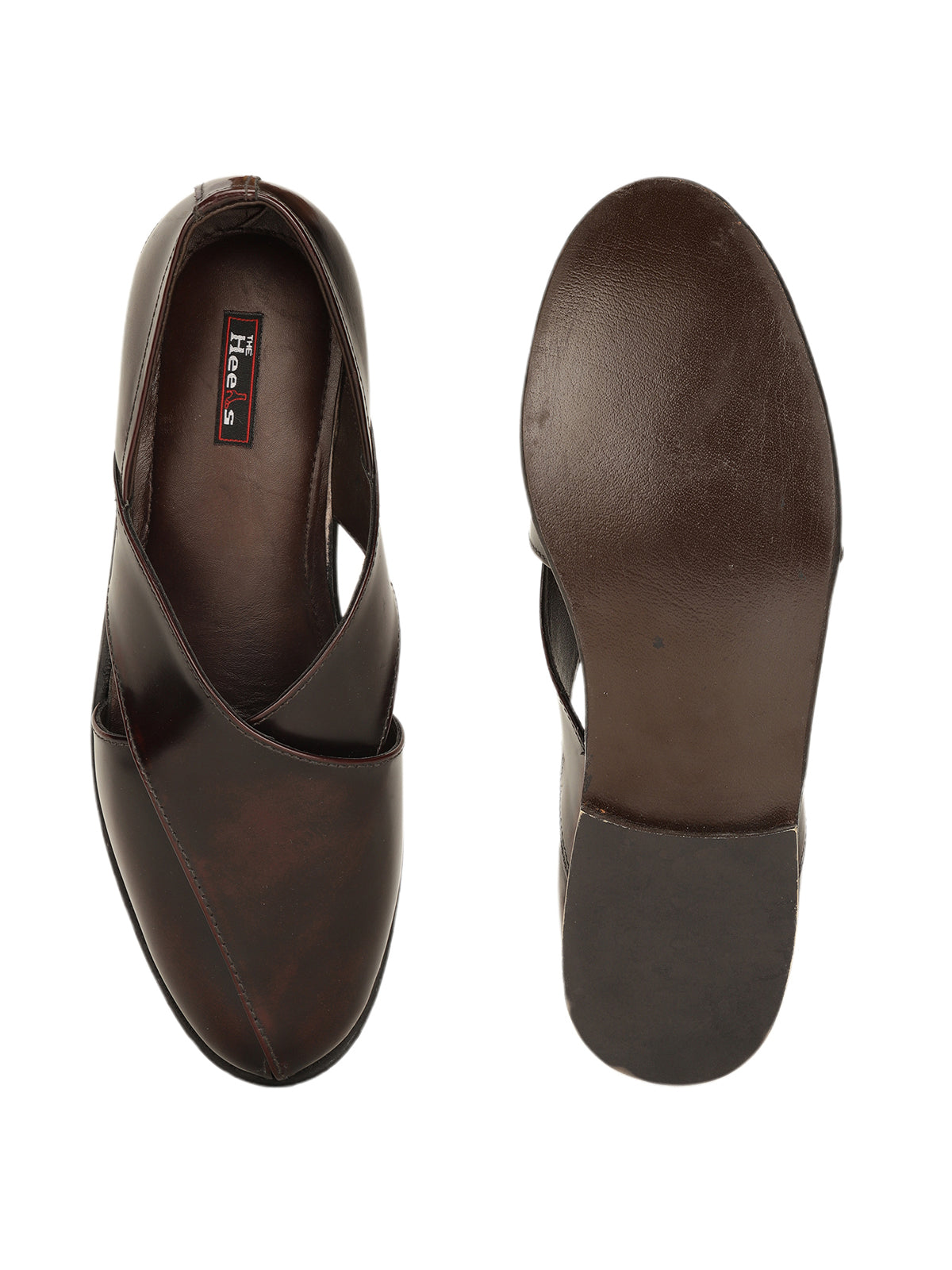 Eugenia Leather Ethnic Peshawari Sandals - The Heels India