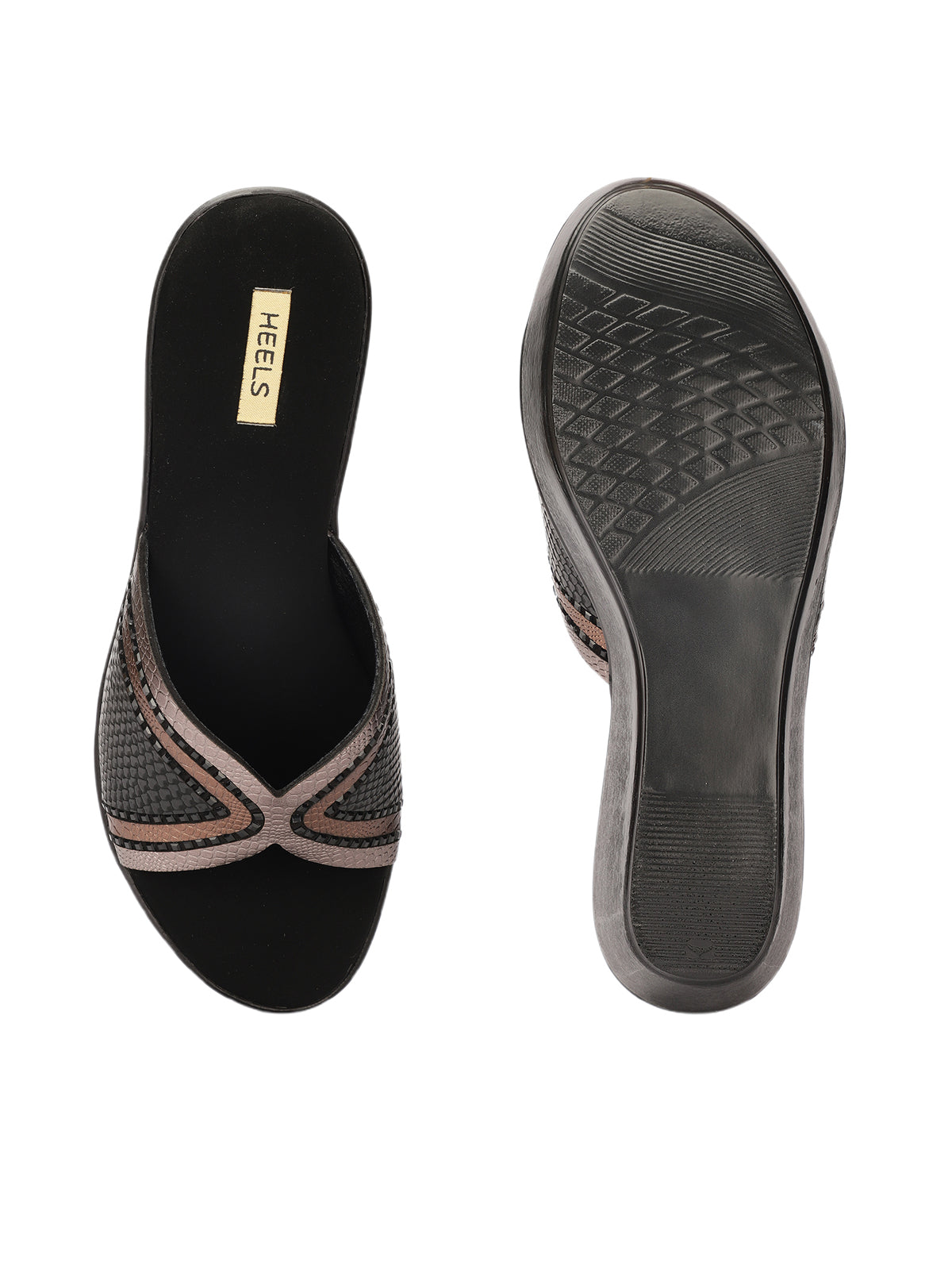 Millie Embellished Peep Toe Wedge Heels