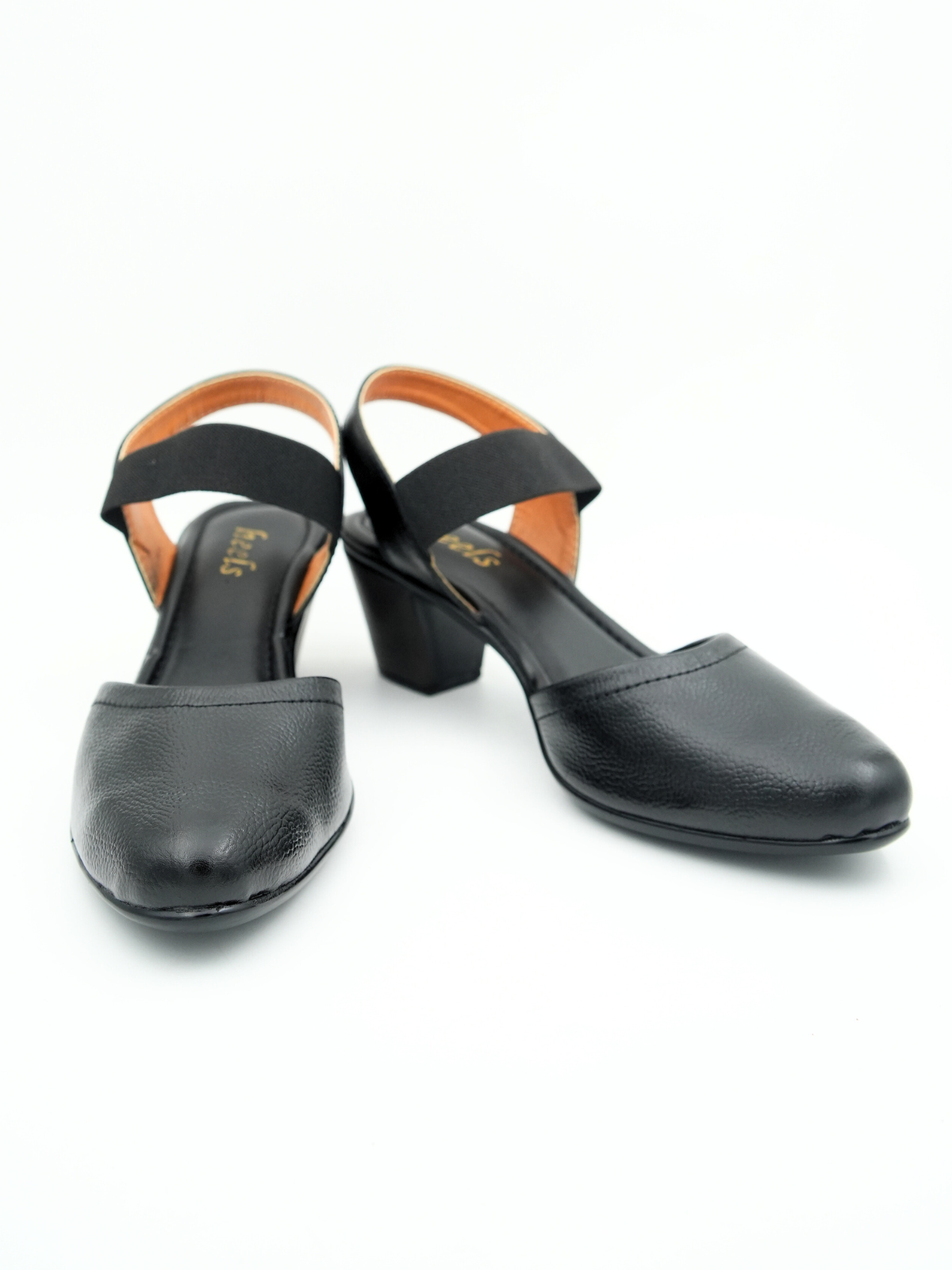 Marcia Leather Block Heel Pumps