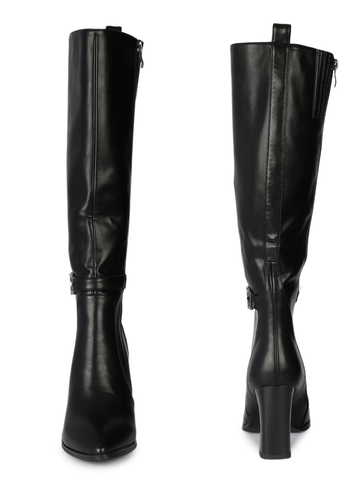 Notte di Milano Premium Thigh High Boots with Block Heels