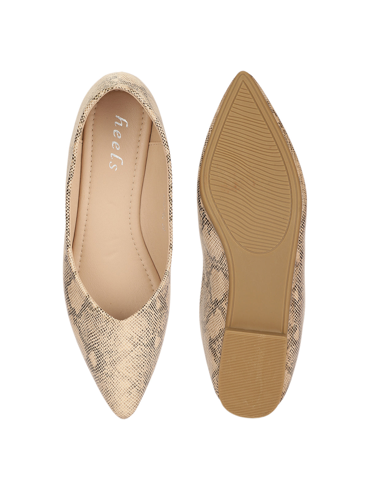 Reina Shimmer Pointed Ballerinas