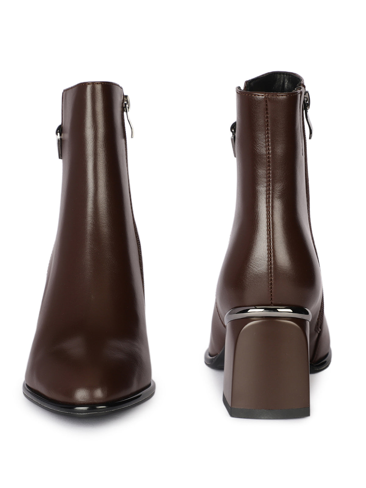 Verona Luxe Premium Winter Ankle Block Heel Boots