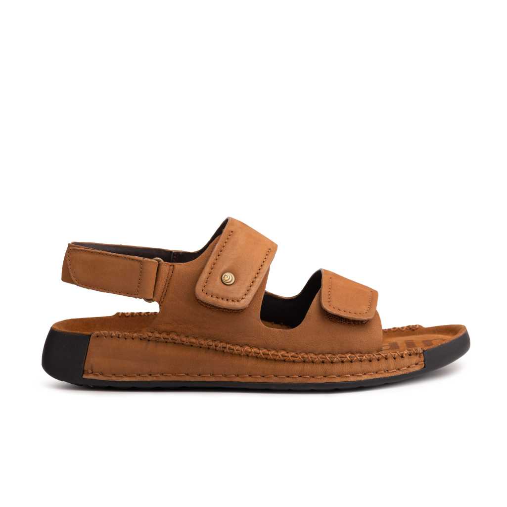 Double Strap Nubuck Leather Sandals