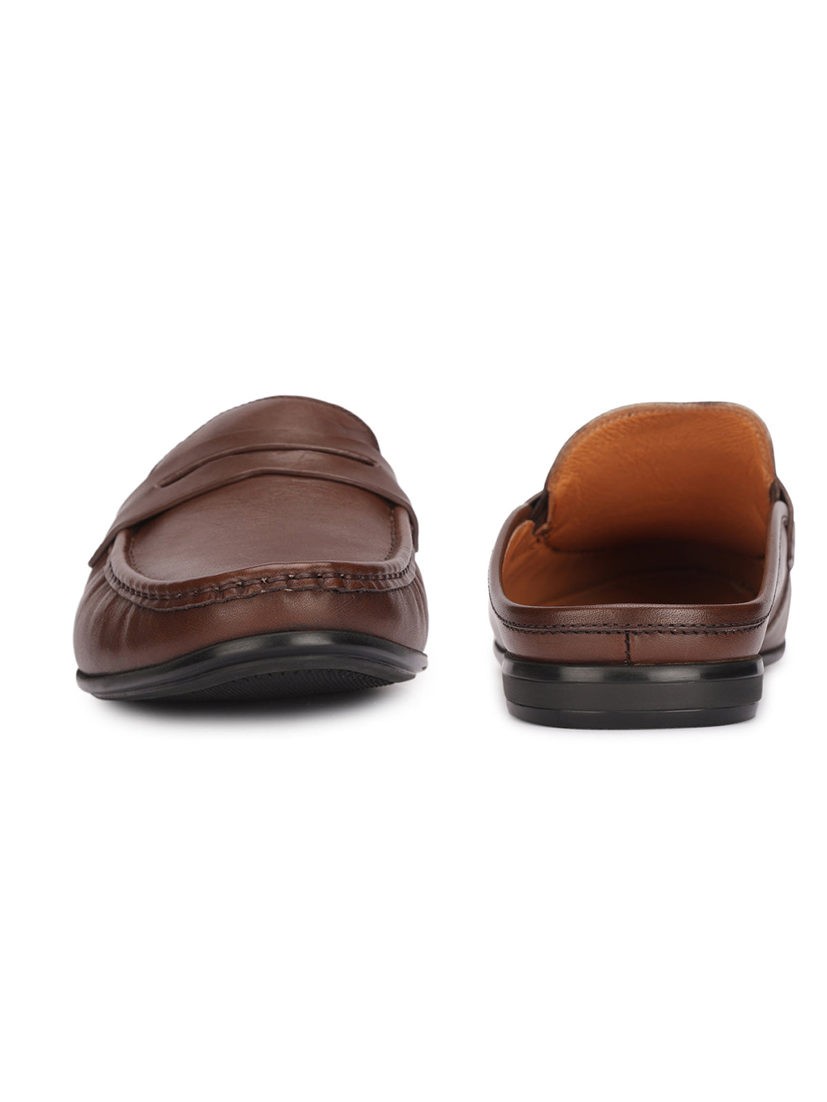 Adrian Premium Leather Back Open Mules