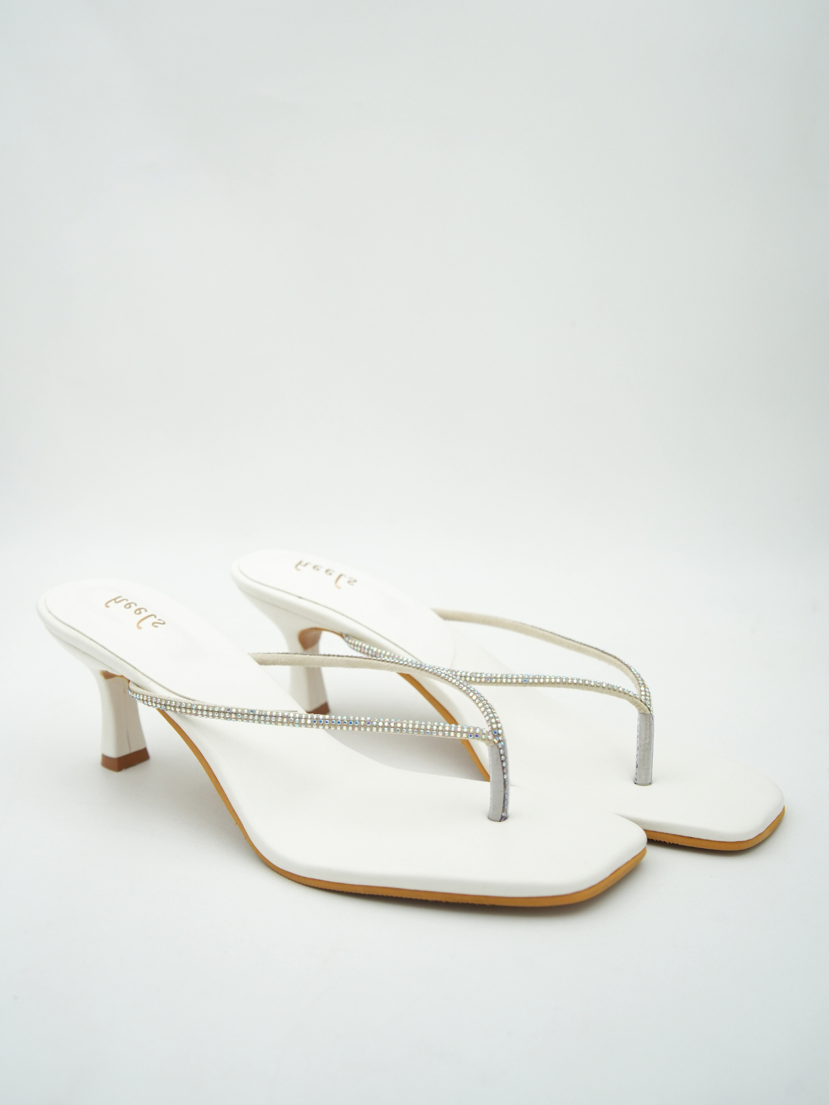 Azzura V Shape Bling Kitten Heels