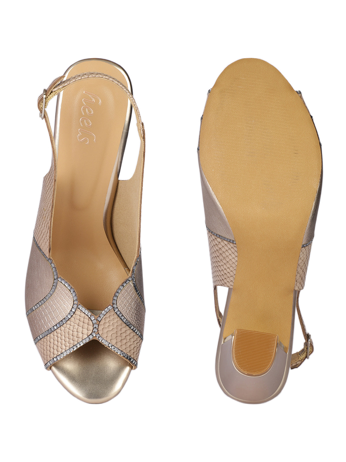 Jenny Slingback Peep Toe Block Heels