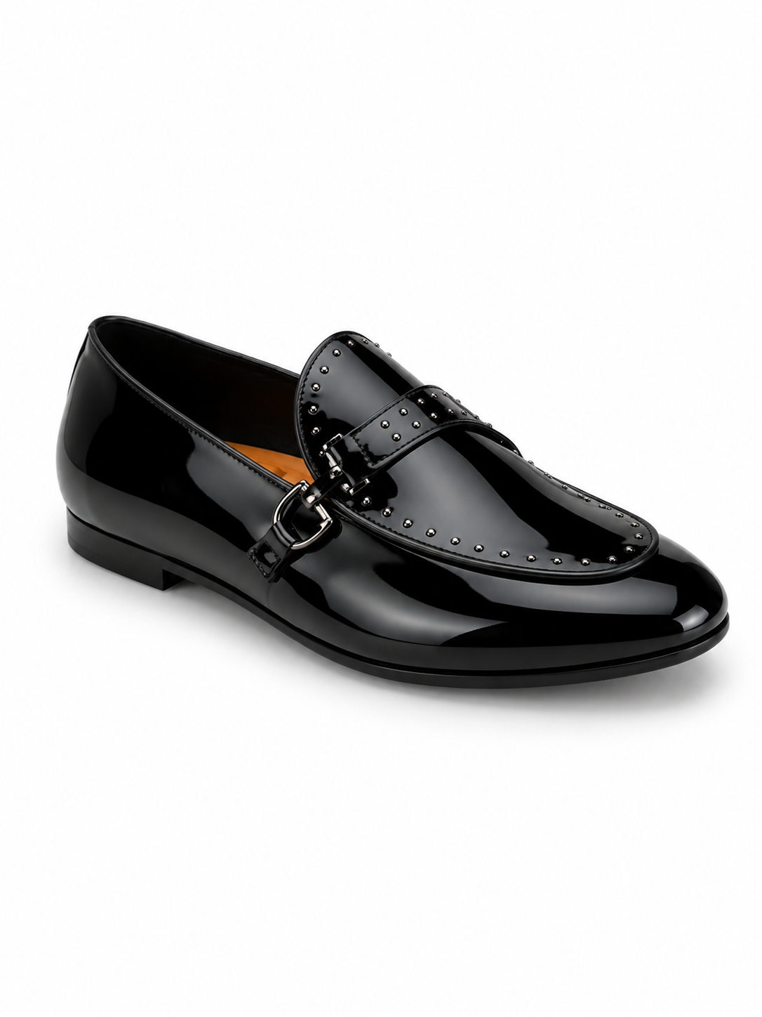 Luxure Studded Patent Leather Loafer