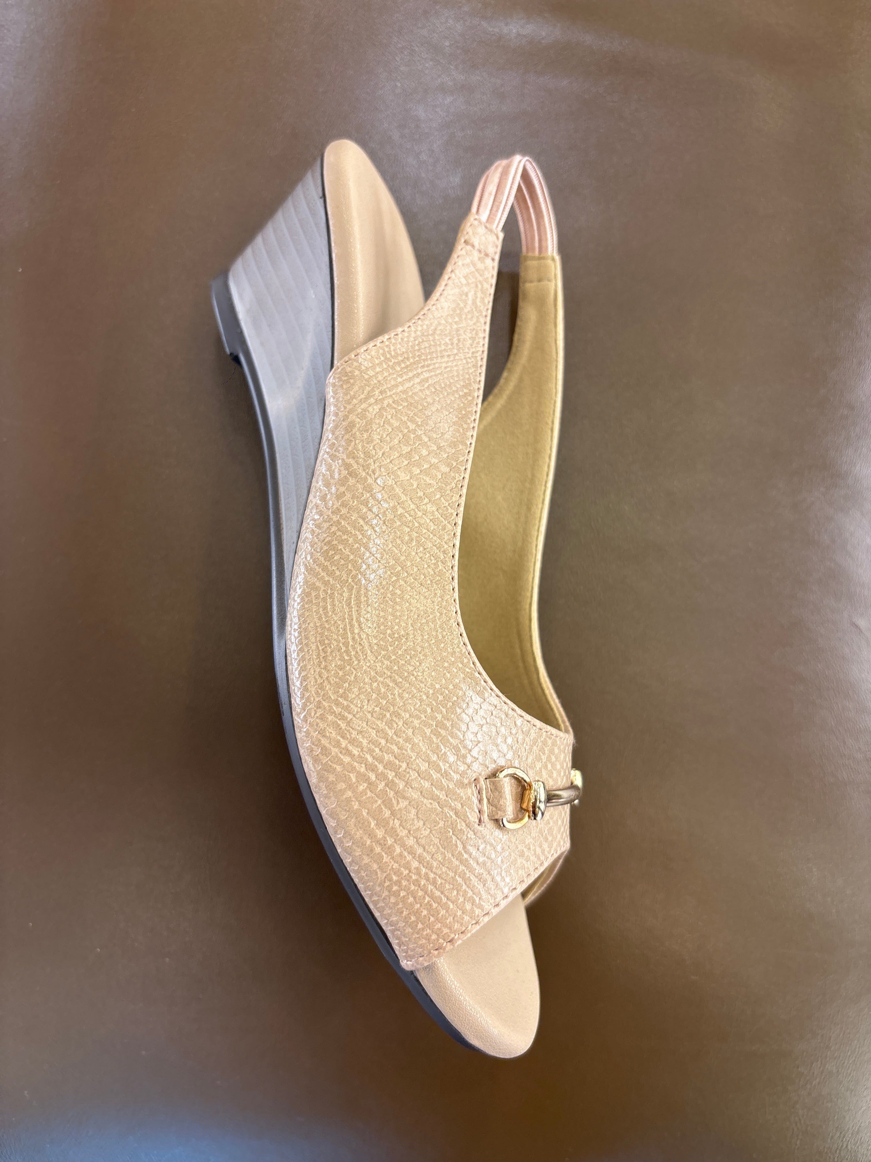 Antoine Wedge Heel Peep-toe Sandals