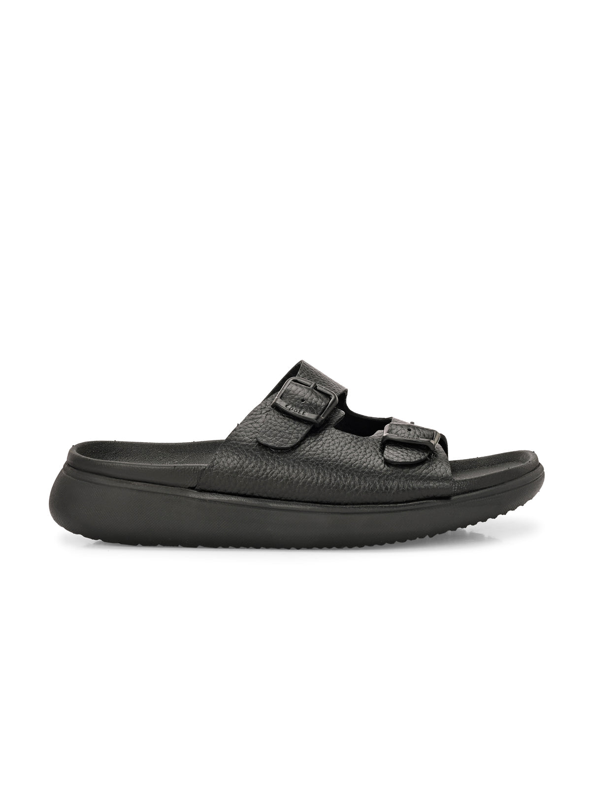 Kai Double Strap Leather Sliders