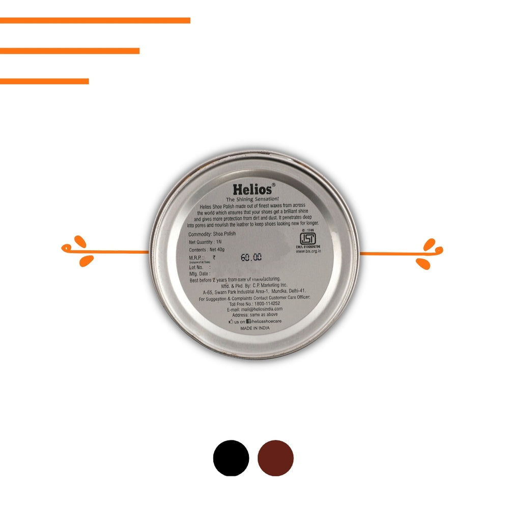 HELIOS WAX SHOE POLISH - 40 GM - The Heels India