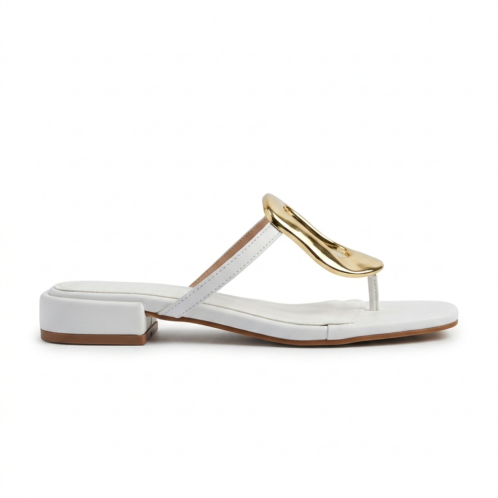 Nova Buckled Summer Mid Heel Sliders