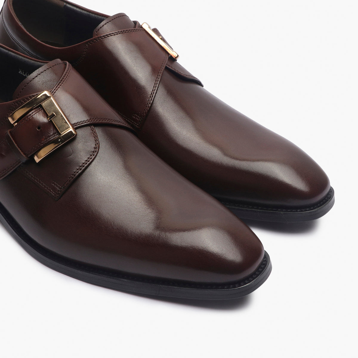 Lorelei Buckle Leather Monk Strap - The Heels India