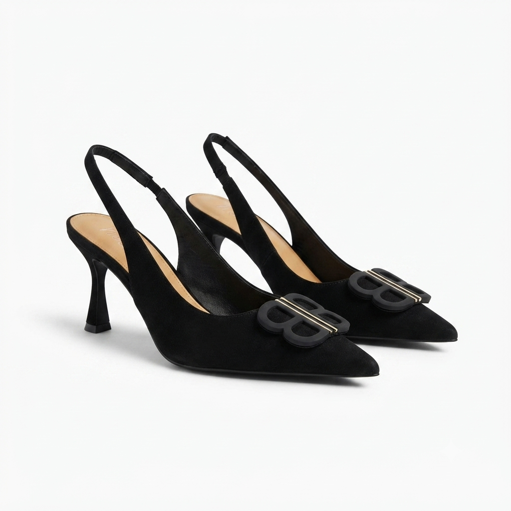 Brie Premium Slingback Kitten Heels