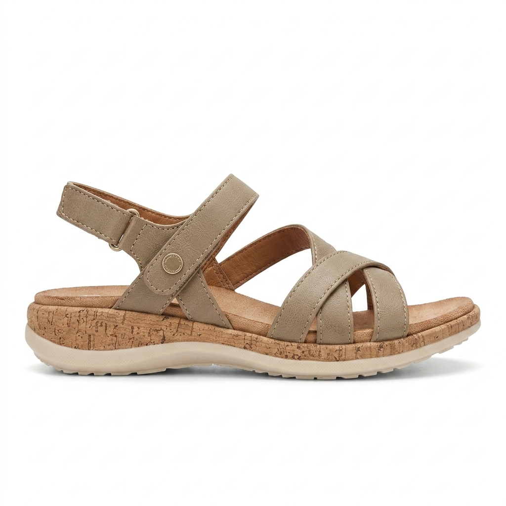Frida Summer Criss Cross Comfort Velcro Sandals