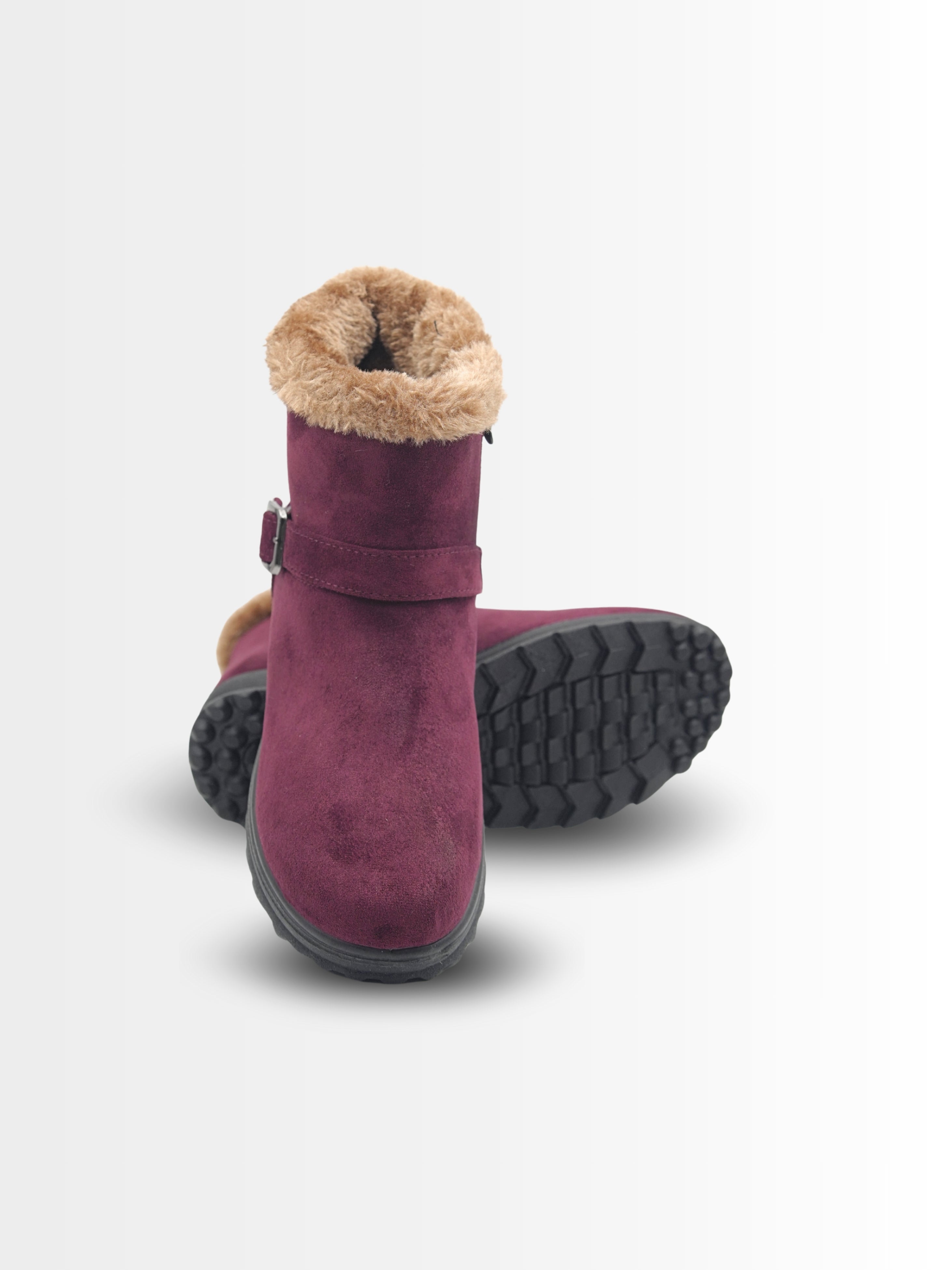 Costara Suede Fur Ankle Boots